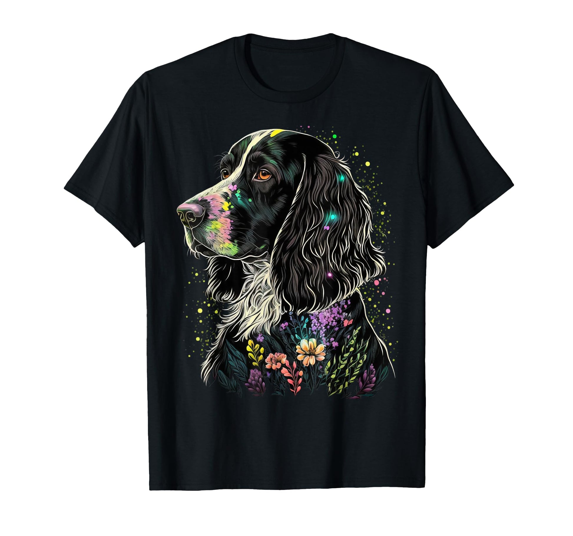 Flower Summer Floral English Springer T-Shirt - Streetwear Style Unisex - T-Shirt, Sweatshirt, Hoodie
