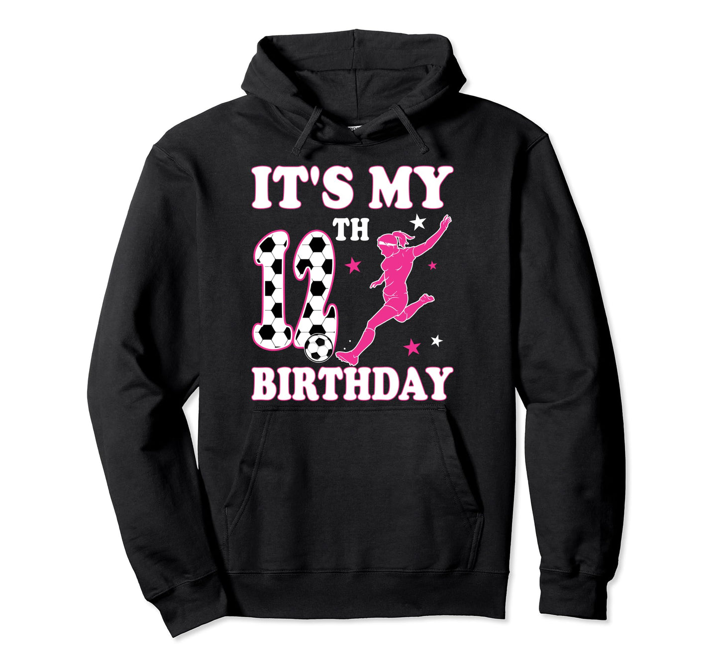 12Th Birthday Soccer Themed 12 Year Hoodie - Streetwear Style Men Women - T-Shirt, Sweatshirt, Hoodie