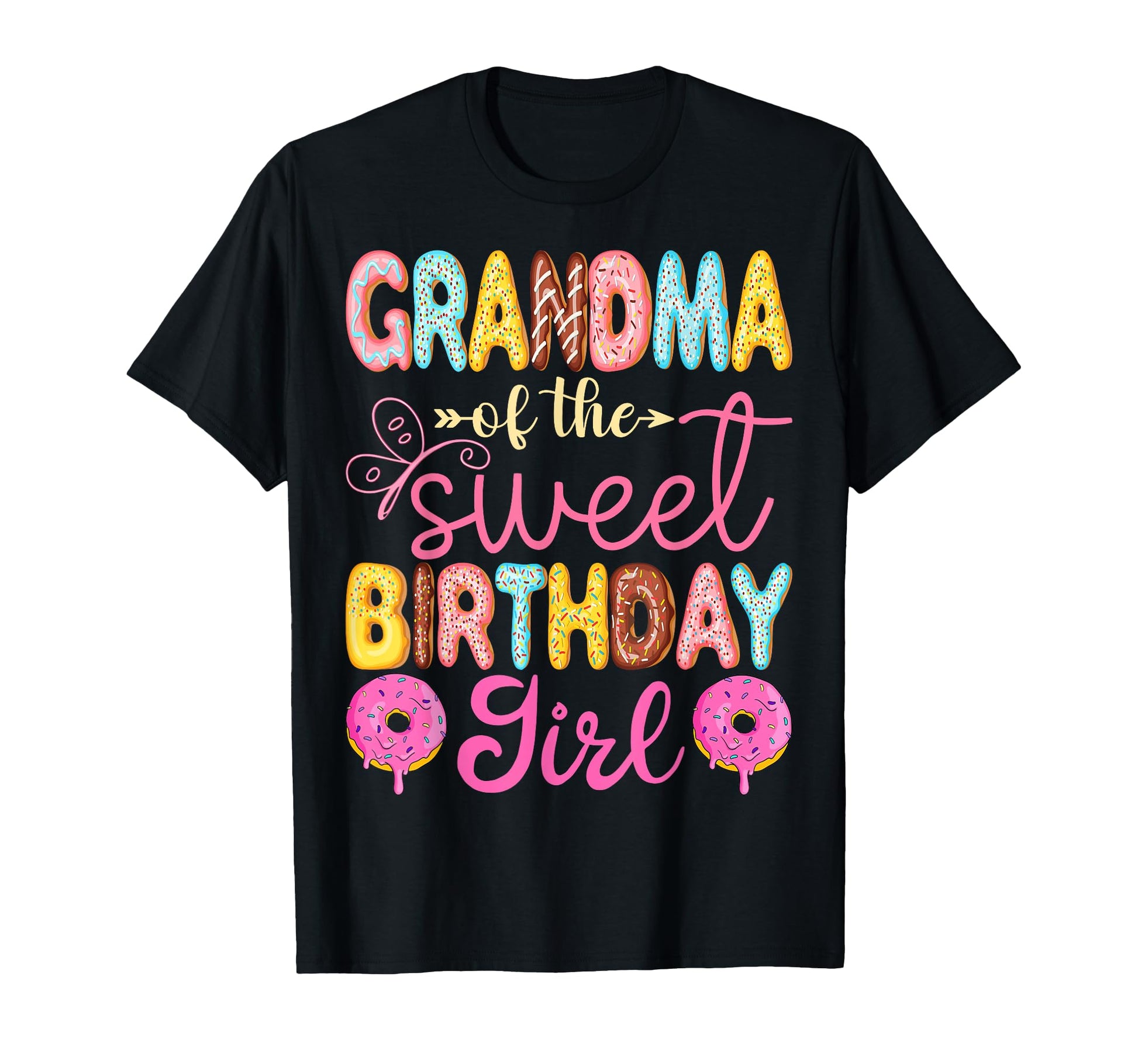 Grandma Sweet Birthday Donut Lover T-Shirt - Aesthetic Graphic for Adults - T-Shirt, Sweatshirt, Hoodie