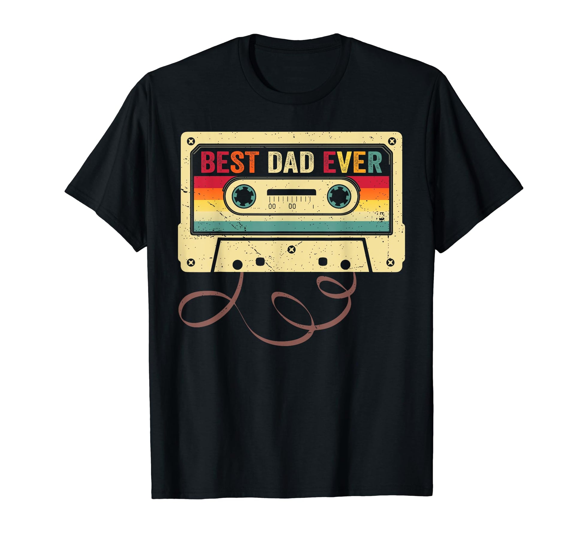 Best Dad Ever 80S Cassette Tape T-Shirt - Aesthetic Graphic for Adults - T-Shirt, Sweatshirt, Hoodie