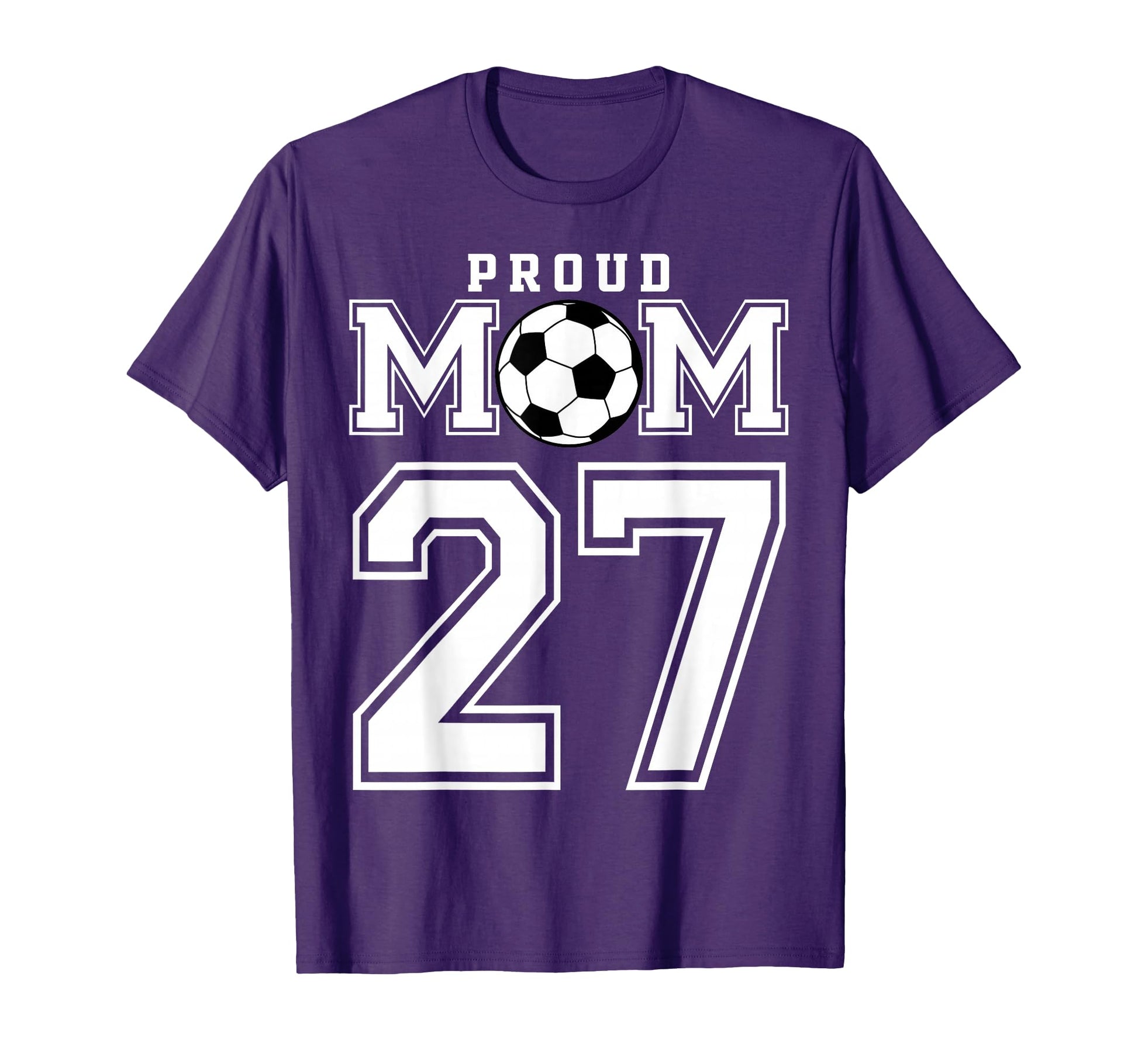 Number 27 Custom Proud Soccer Futbol T-Shirt - Minimalist Print Men Women - T-Shirt, Sweatshirt, Hoodie