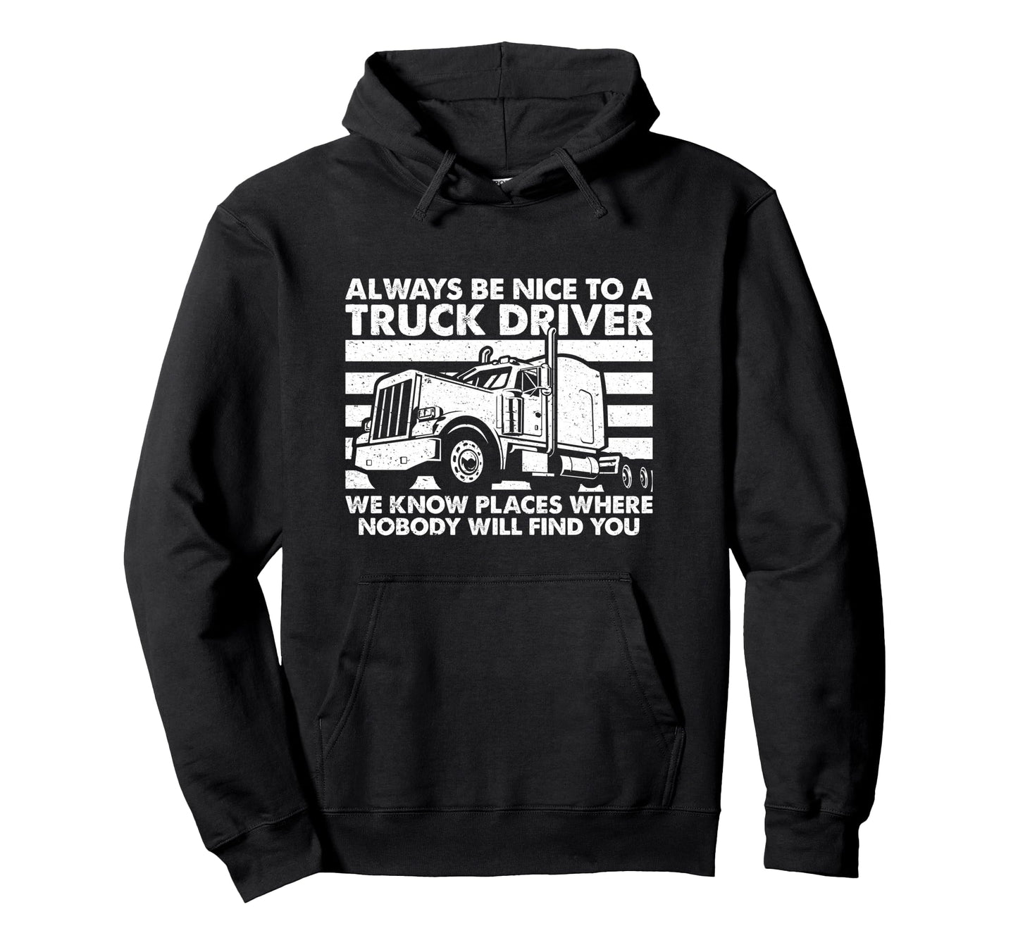 Truck Driver Art Dad Trucking Cdl Trucker Hoodie - Minimalist Print Unisex - T-Shirt, Sweatshirt, Hoodie