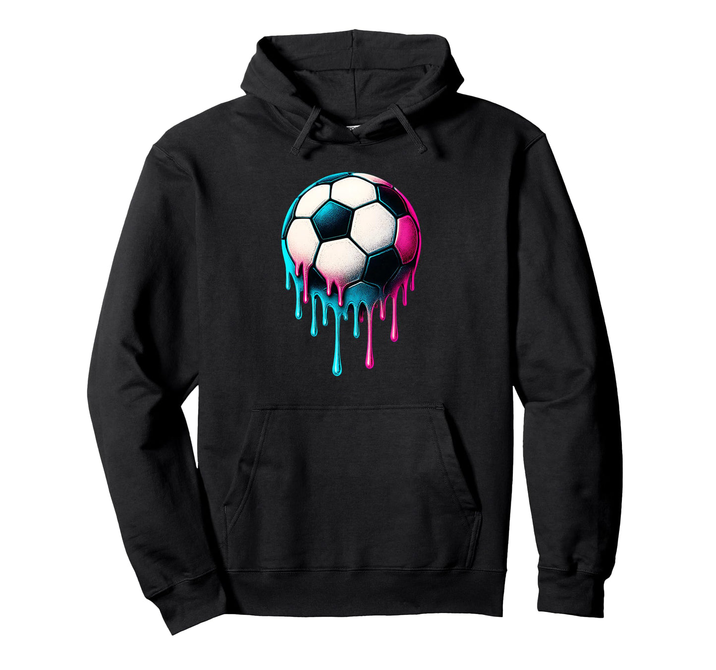 Football Drip Ice Cream Drip Feel Hoodie - Fun Novelty Design Men Women - T-Shirt, Sweatshirt, Hoodie