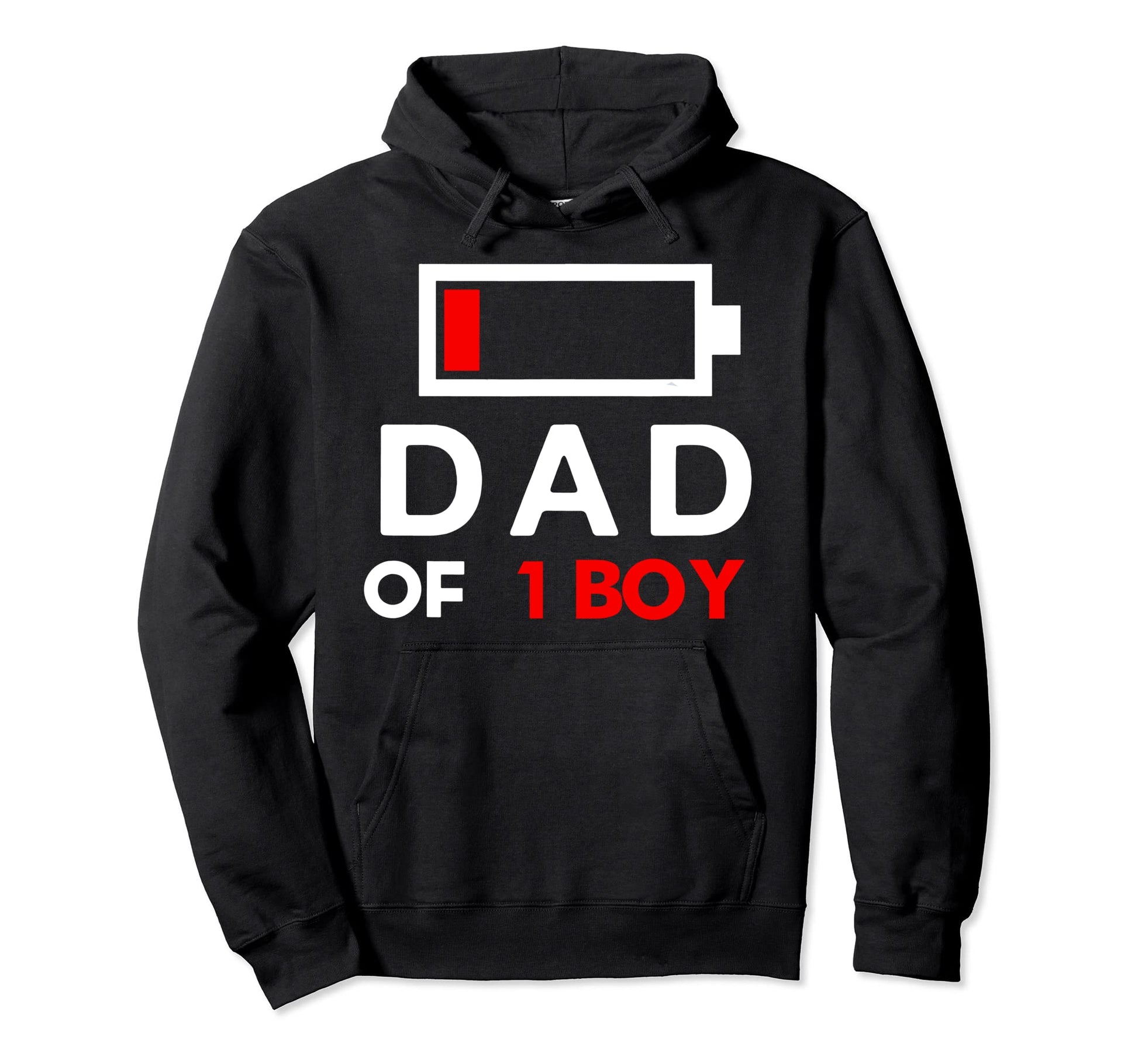 Battery Dad 1 Hoodie - Casual Everyday Wear for Adults - T-Shirt, Sweatshirt, Hoodie