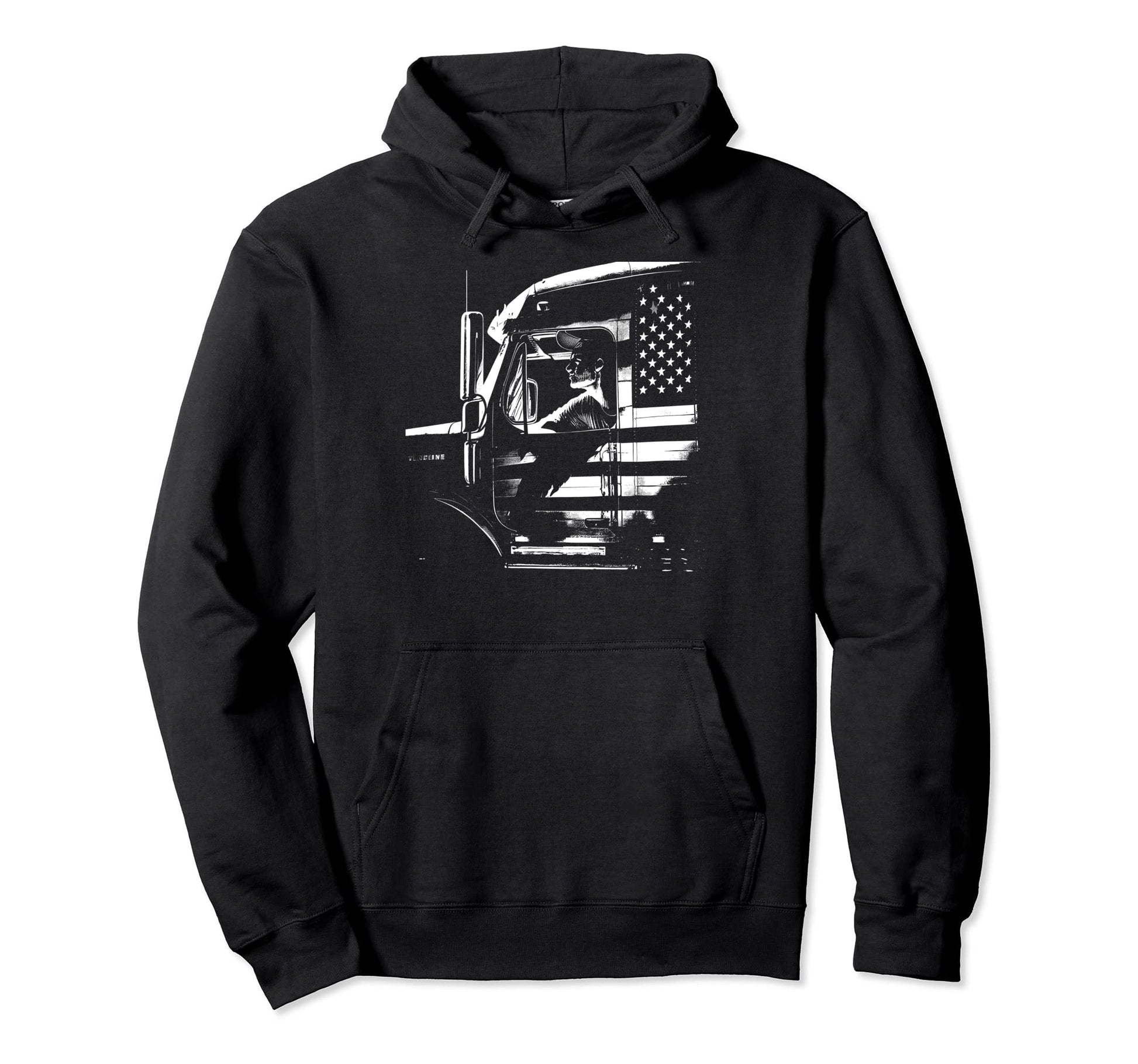 Funny Trucker American Big Rigs Diesel Hoodie - Minimalist Print Men Women - T-Shirt, Sweatshirt, Hoodie