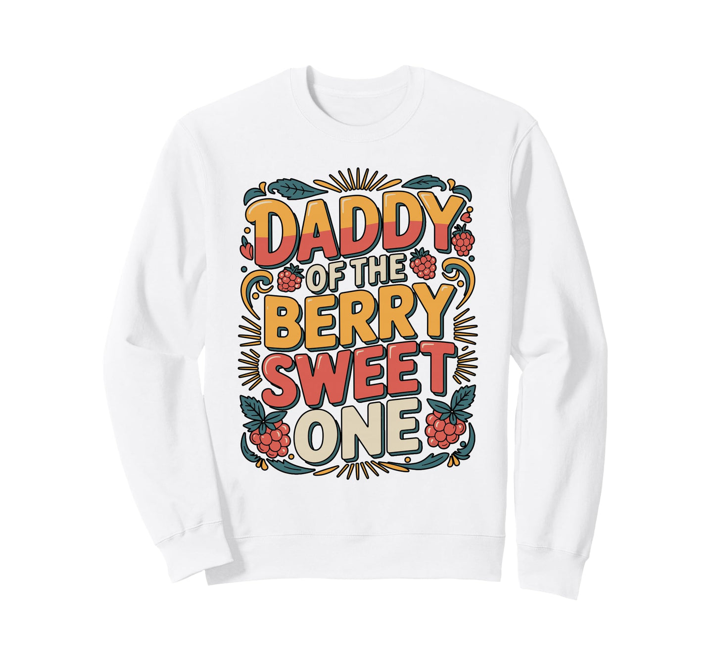 Berry Sweet One Strawberry Sweatshirt - Custom Art Print for Adults - T-Shirt, Sweatshirt, Hoodie