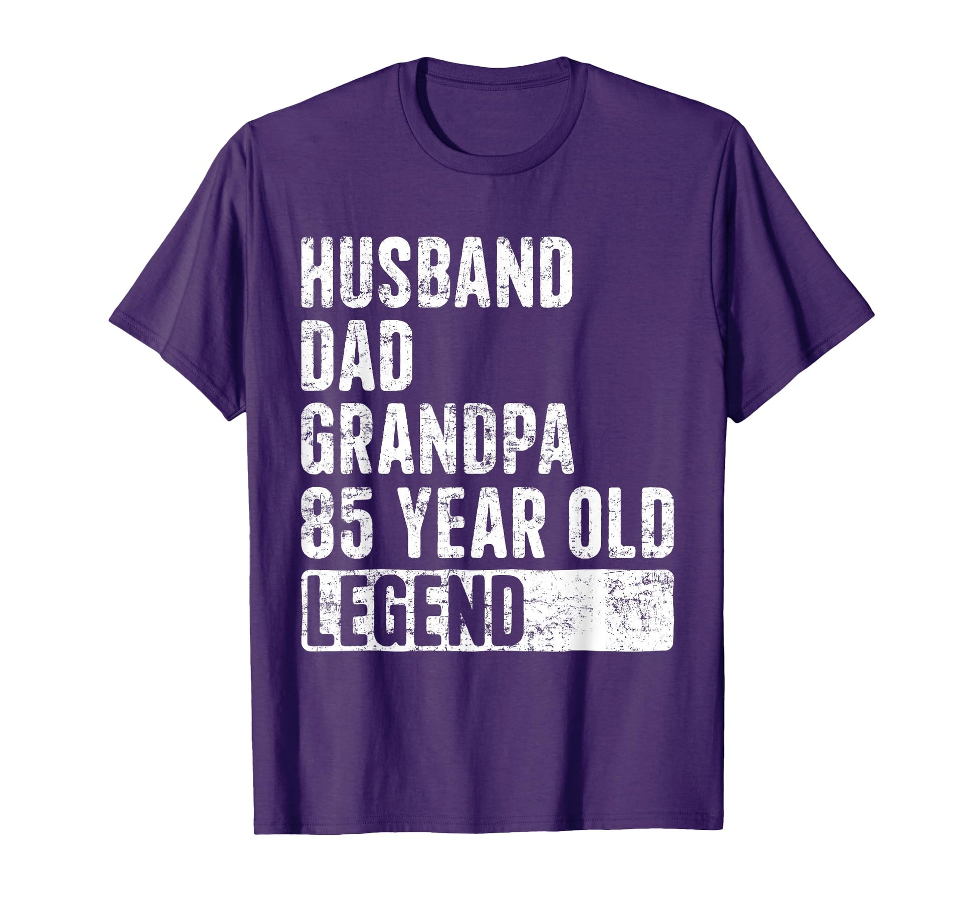 Husband Dad Grandpa 85 Year Old Legend T-Shirt - Custom Art Print Unisex - T-Shirt, Sweatshirt, Hoodie