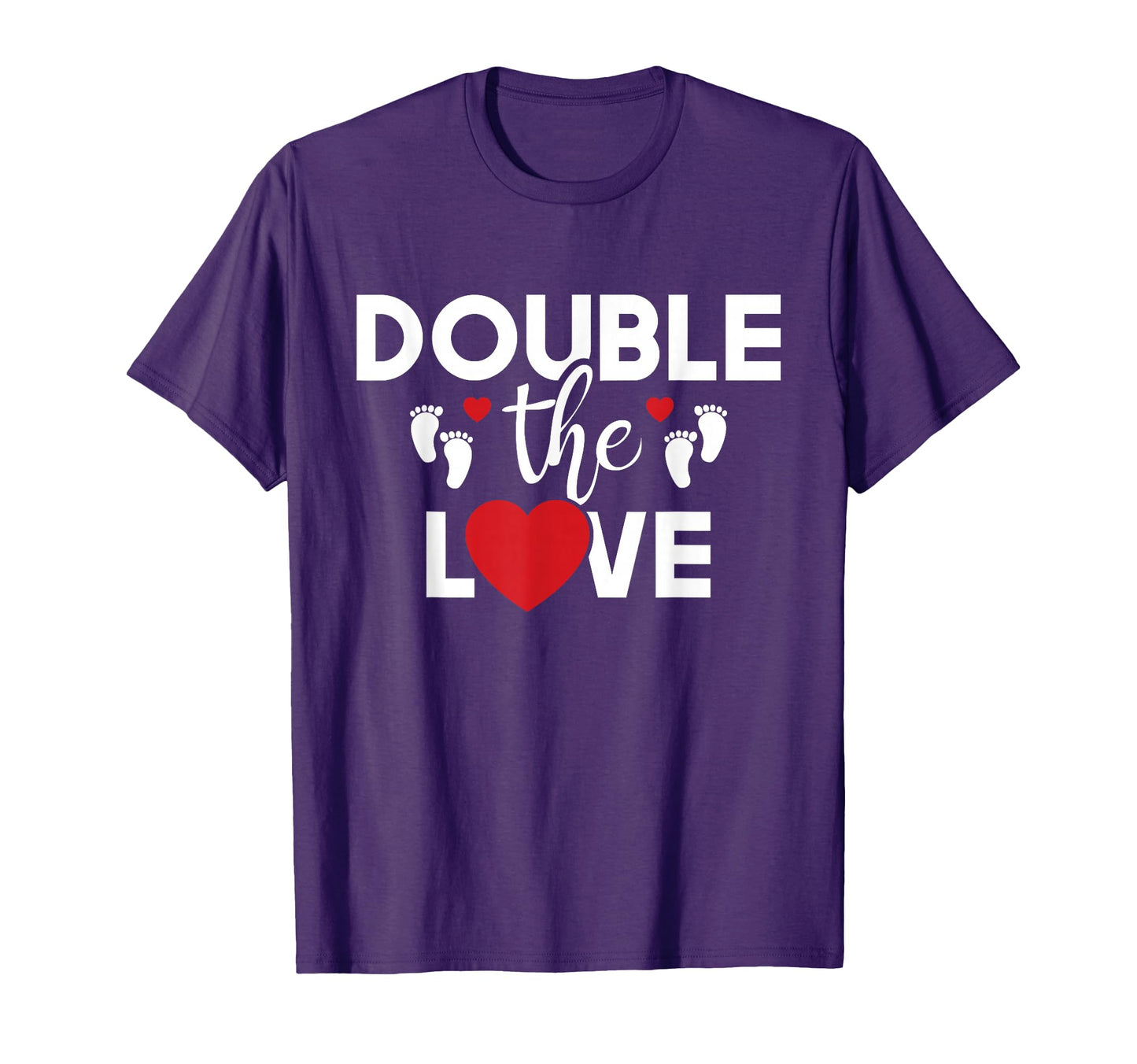 Double Love Twins Twin Dad Twin Mom T-Shirt - Custom Art Print Unisex - T-Shirt, Sweatshirt, Hoodie