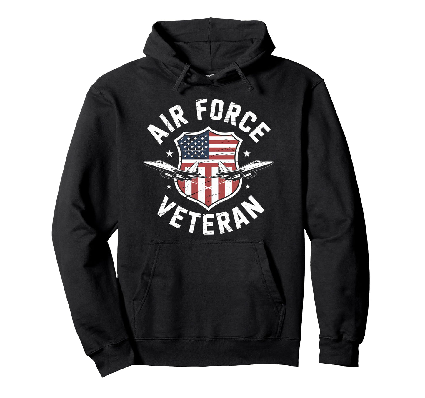 Air Force Veteran Us American Flag Dad Hoodie - Graphic Print Unisex - T-Shirt, Sweatshirt, Hoodie