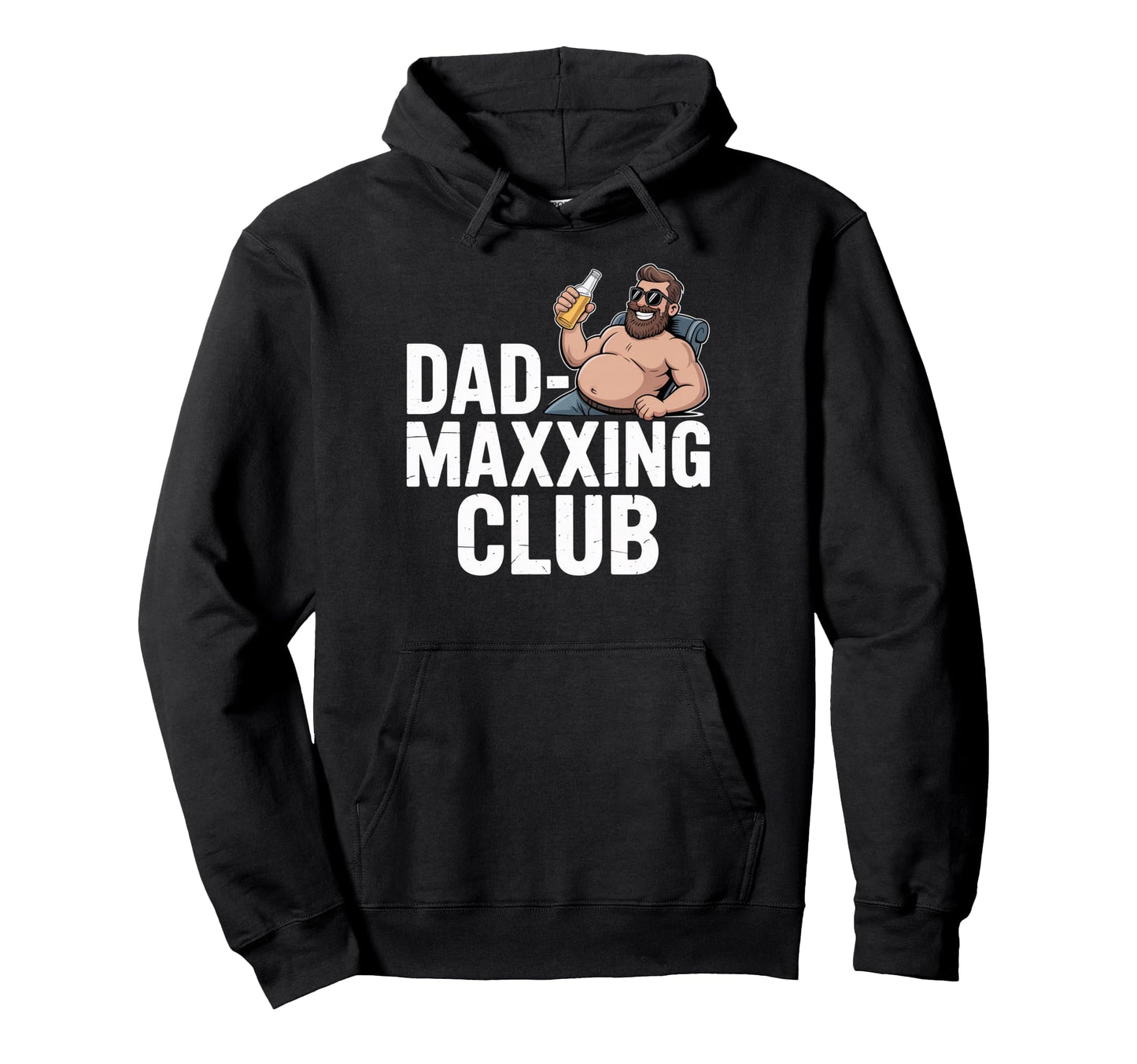 Dad Maxxing Club Funny Beer Dad Bod Mens Hoodie - Streetwear Style Unisex - T-Shirt, Sweatshirt, Hoodie