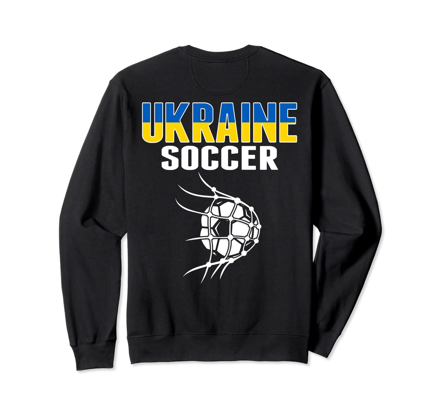 Ukraine Soccer Ball Net Ukrainian Sweatshirt - Graphic Print Unisex - T-Shirt, Sweatshirt, Hoodie