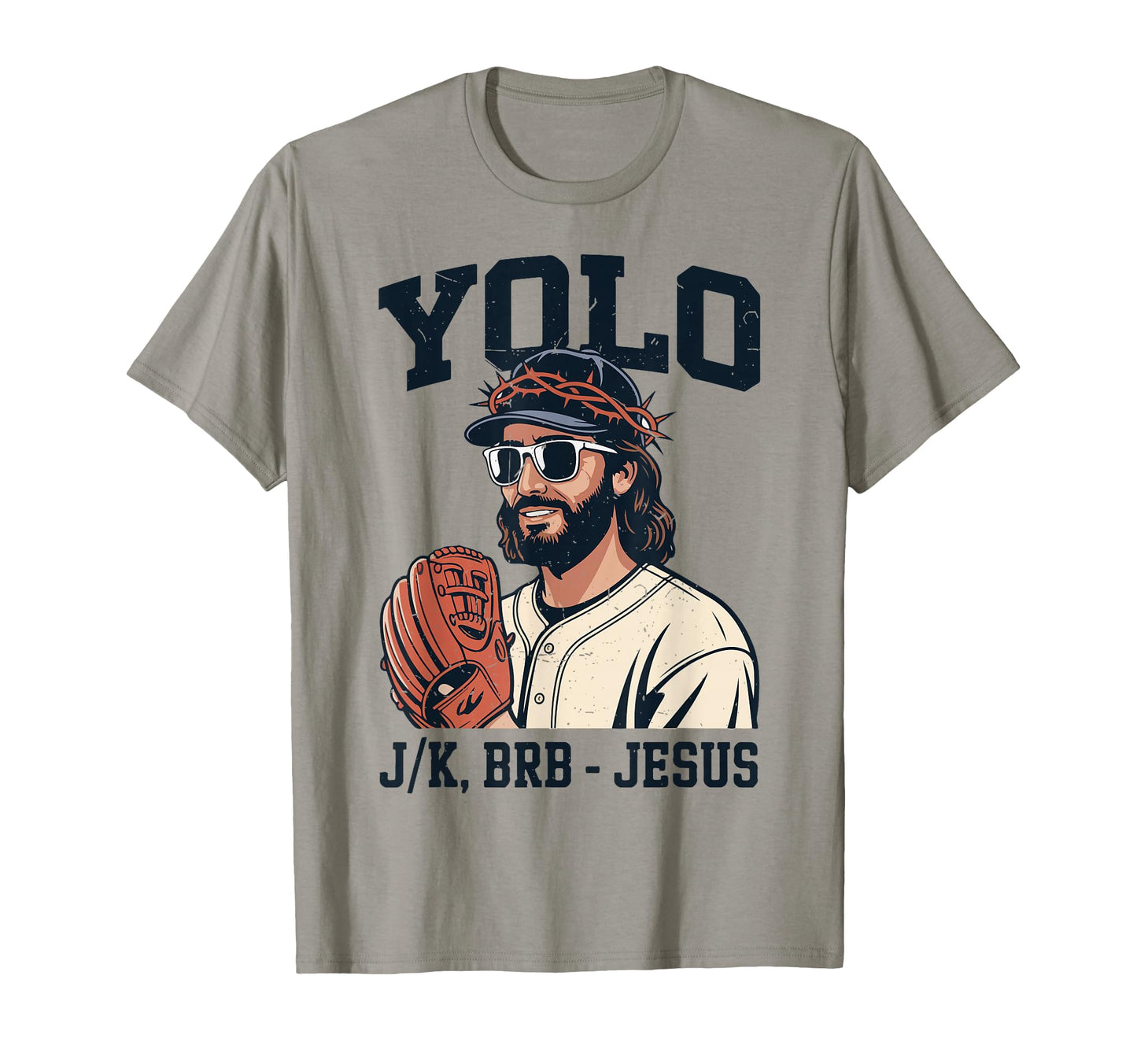 Yolo Lol Jk Brb Jesus Baseball T-Shirt - Custom Art Print for Adults - T-Shirt, Sweatshirt, Hoodie