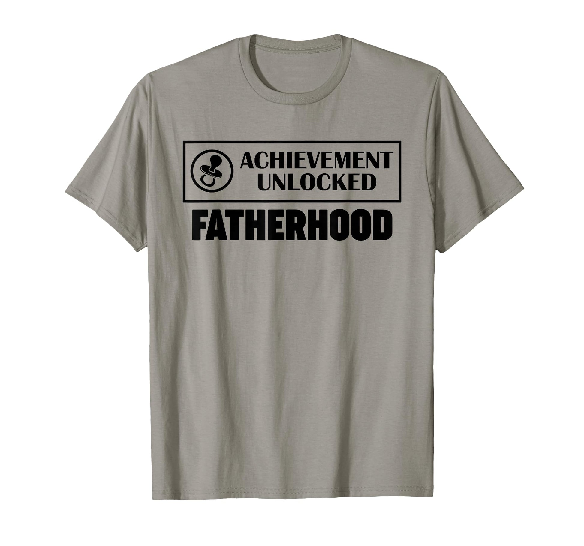 Achievement Unlocked Fatherhood Gamer T-Shirt - Minimalist Print Unisex - T-Shirt, Sweatshirt, Hoodie