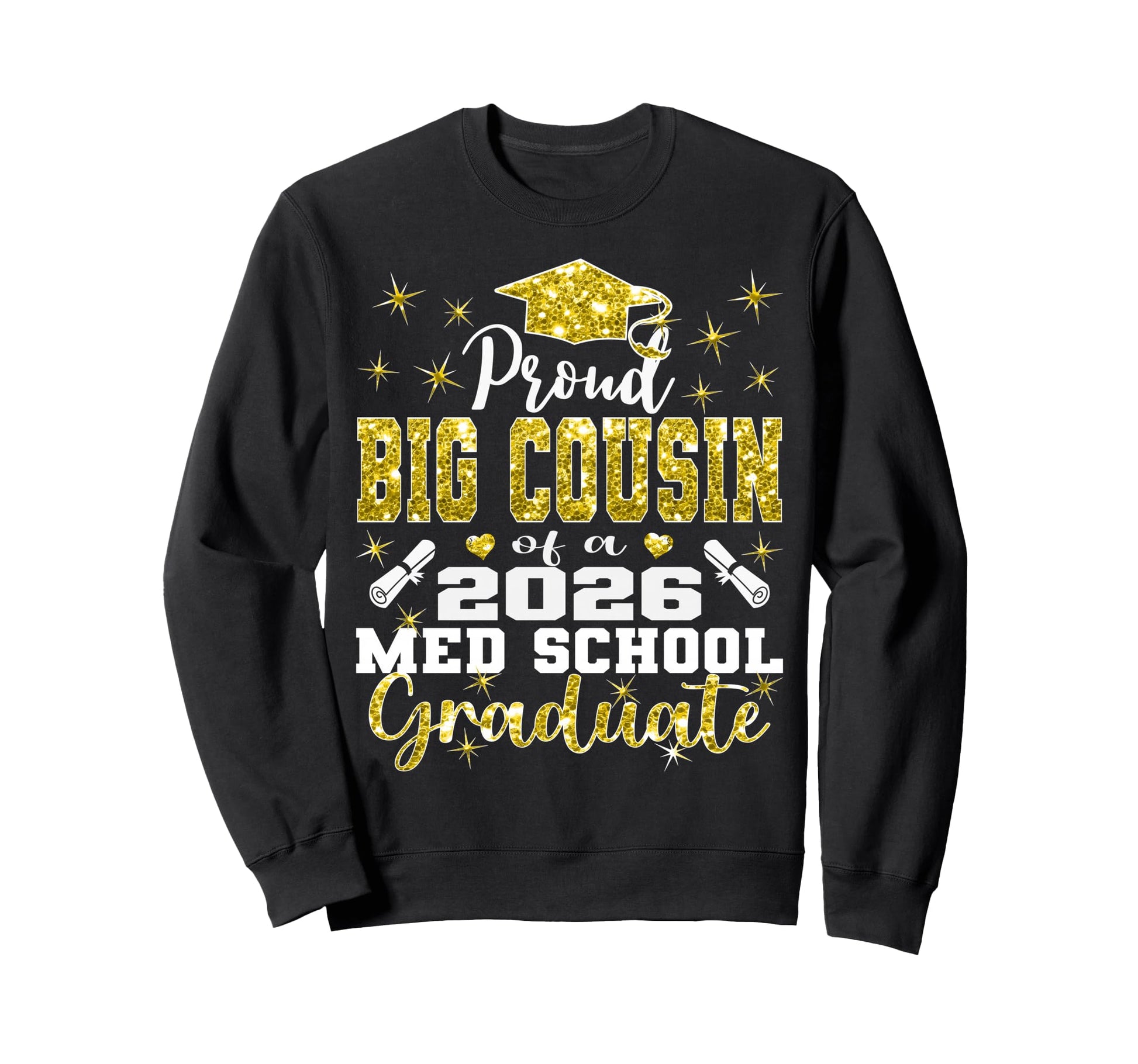 Proud Big Cousin 2026 Class Med Sweatshirt - Minimalist Print Men Women - T-Shirt, Sweatshirt, Hoodie