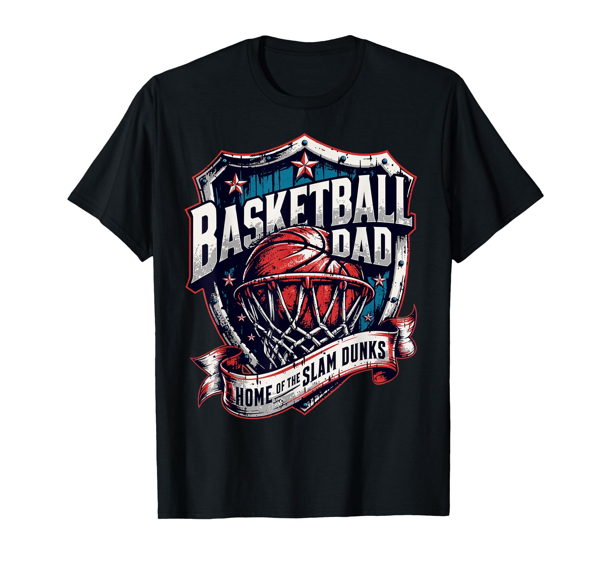 Proud Basketball Dad Home Slam Dunks T-Shirt - Minimalist Print Unisex - T-Shirt, Sweatshirt, Hoodie