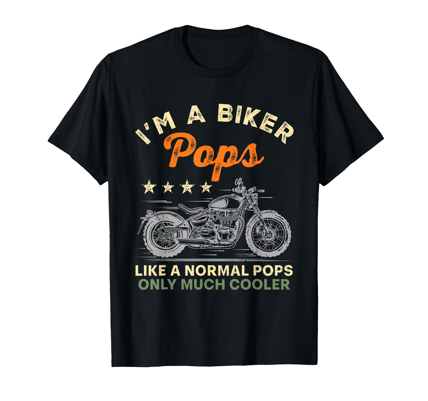 Im Biker Pops Motorcycle Rider Fathers T-Shirt - Minimalist Print Unisex - T-Shirt, Sweatshirt, Hoodie