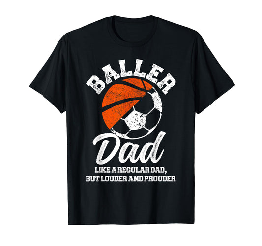 Baller Dad Definition Basketball T-Shirt - Aesthetic Graphic Men Women - T-Shirt, Sweatshirt, Hoodie