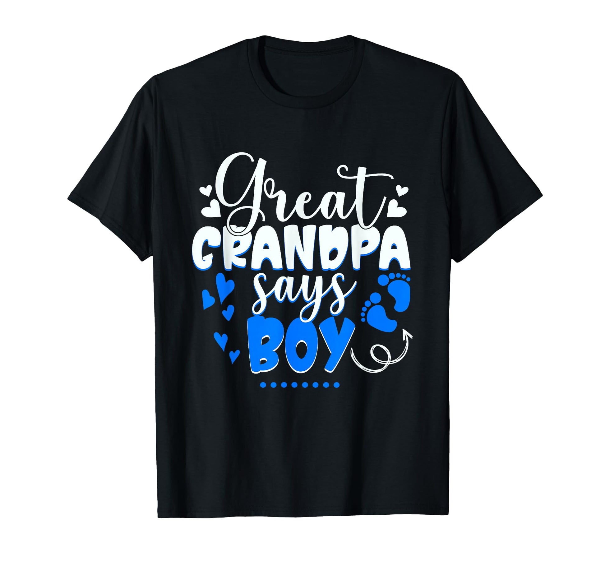 Gender Reveal Great Grandpa Says T-Shirt - Unique Graphic for Adults - T-Shirt, Sweatshirt, Hoodie