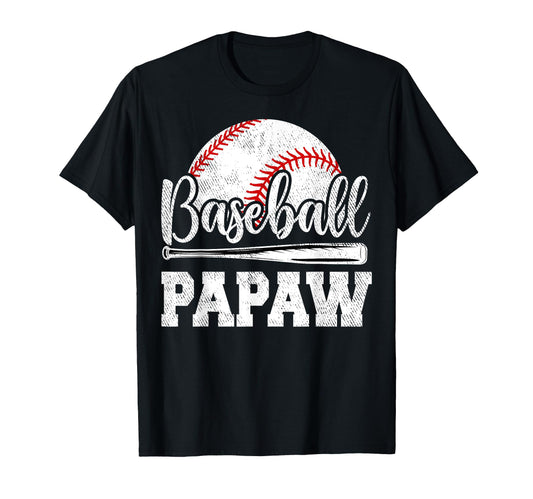 Baseball Papaw Baseball Player Game T-Shirt - Minimalist Print for Adults - T-Shirt, Sweatshirt, Hoodie