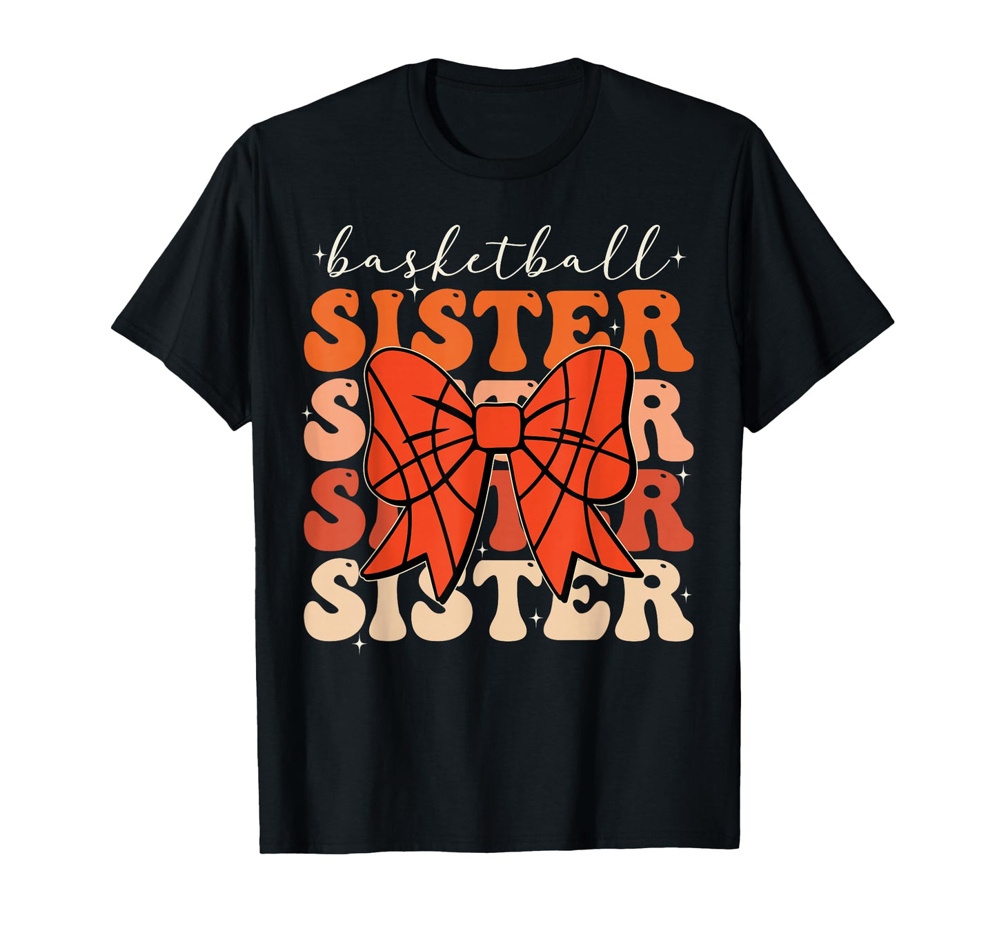 Basketball Sister Sport Lover Sister T-Shirt - Minimalist Print Men Women - T-Shirt, Sweatshirt, Hoodie