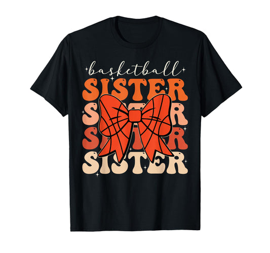 Basketball Sister Sport Lover Sister T-Shirt - Minimalist Print Men Women - T-Shirt, Sweatshirt, Hoodie