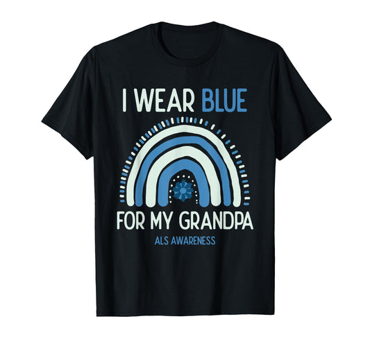 Als Awareness I Wear White And Blue My T-Shirt - Graphic Print Men Women - T-Shirt, Sweatshirt, Hoodie
