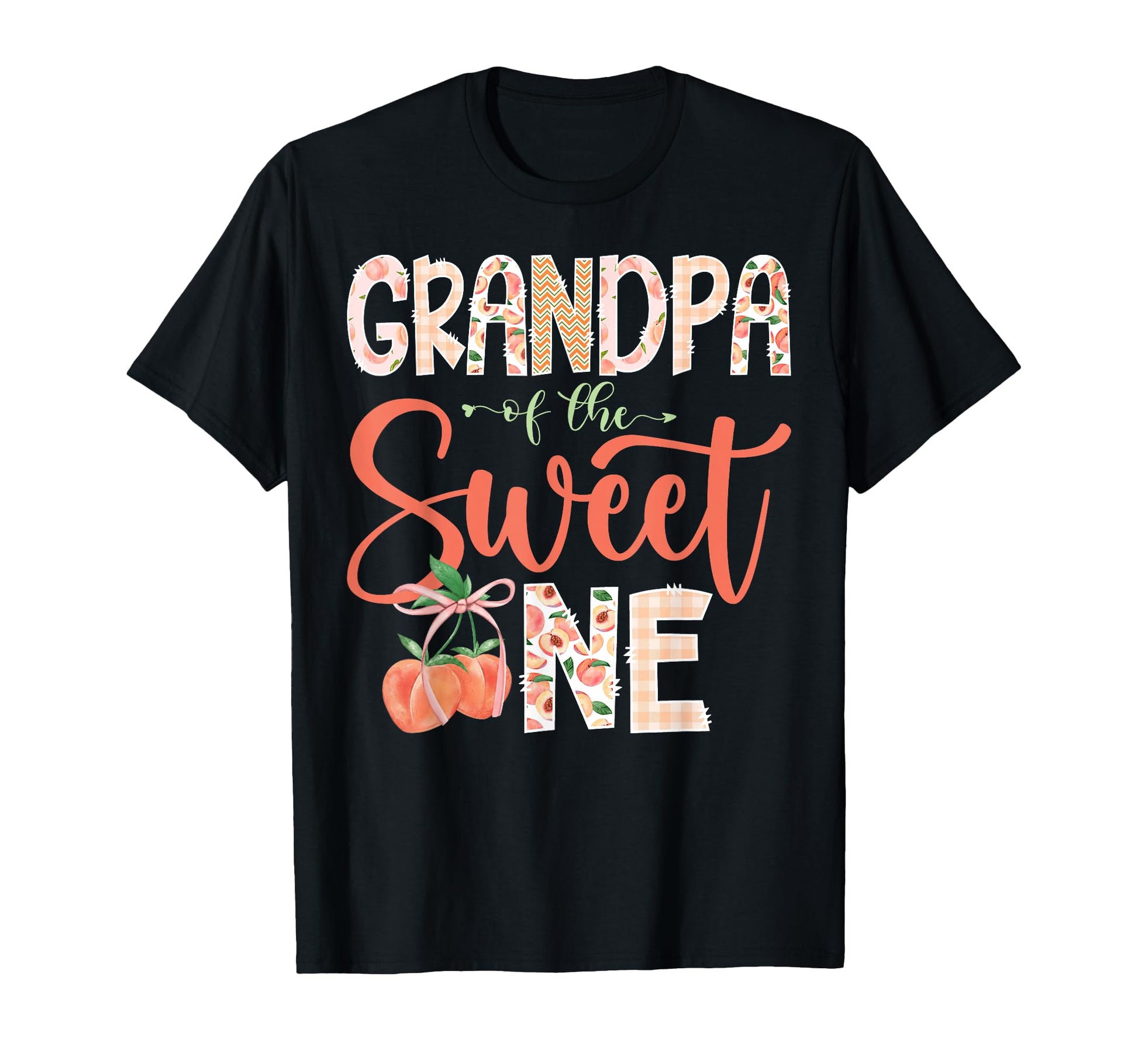 Grandpa Sweet One Peach 1St Birthday T-Shirt - Novelty Apparel Men Women - T-Shirt, Sweatshirt, Hoodie