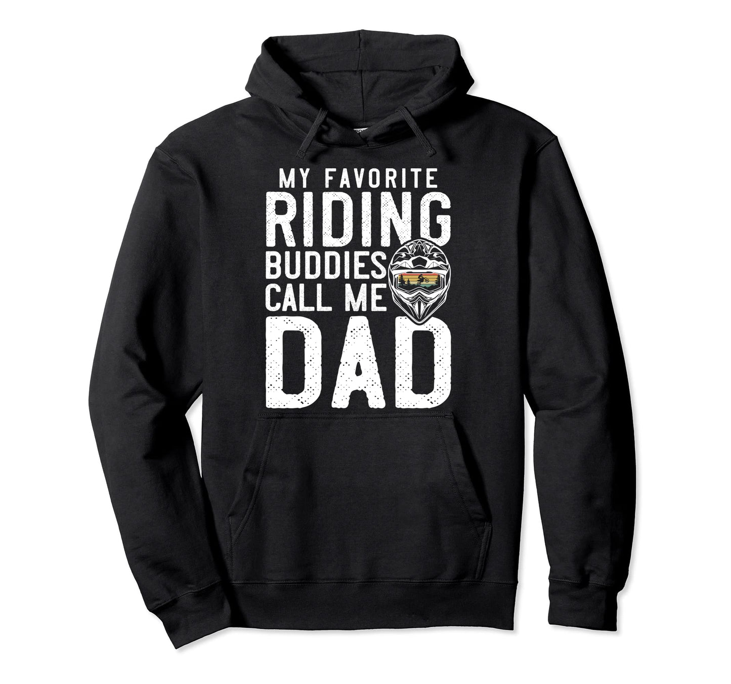 Motocross Dad Dirt Bike Riding Buddies Hoodie - Graphic Print for Adults - T-Shirt, Sweatshirt, Hoodie