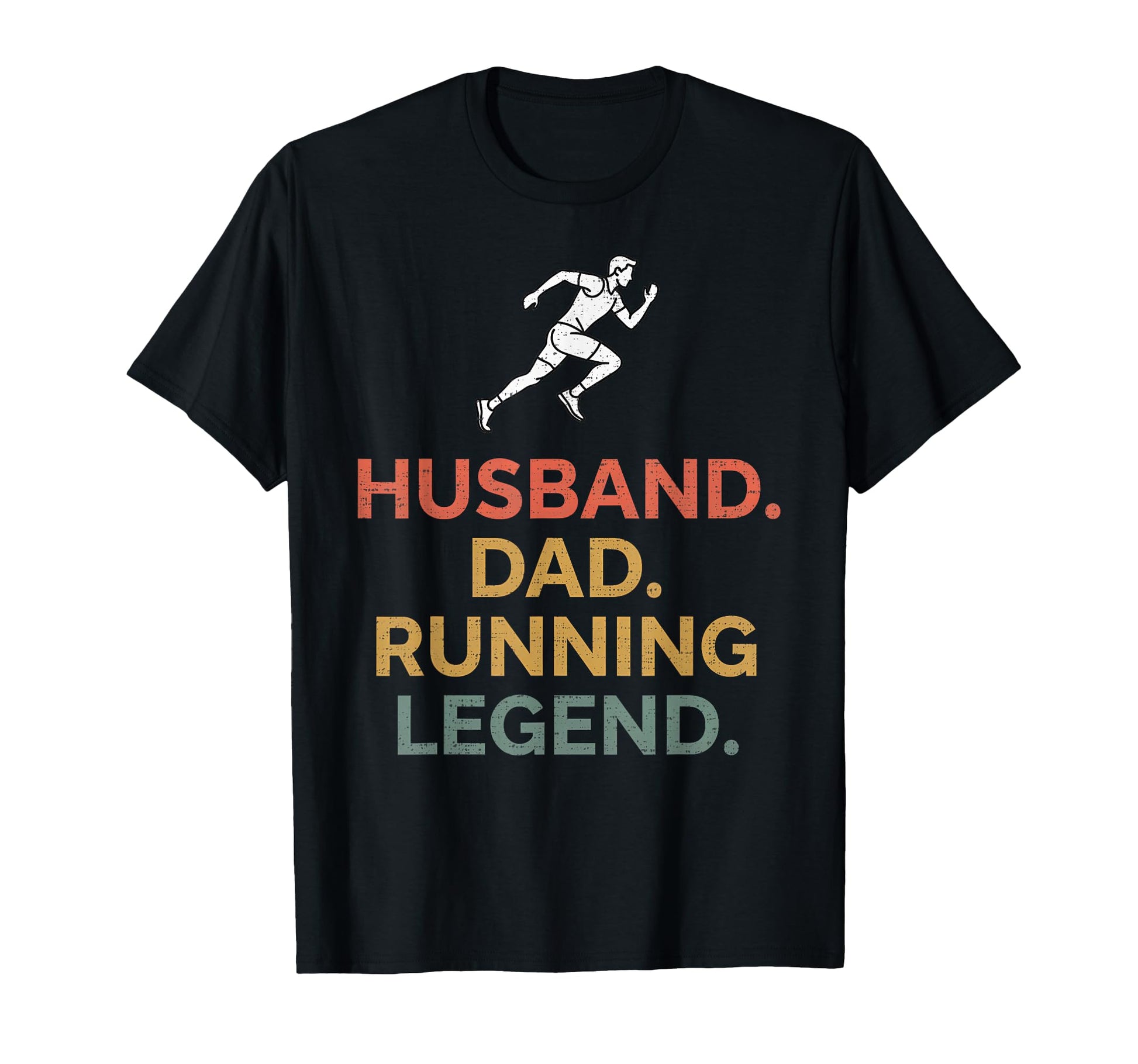 Husband Dad Running Legend Funny T-Shirt - Novelty Apparel for Adults - T-Shirt, Sweatshirt, Hoodie