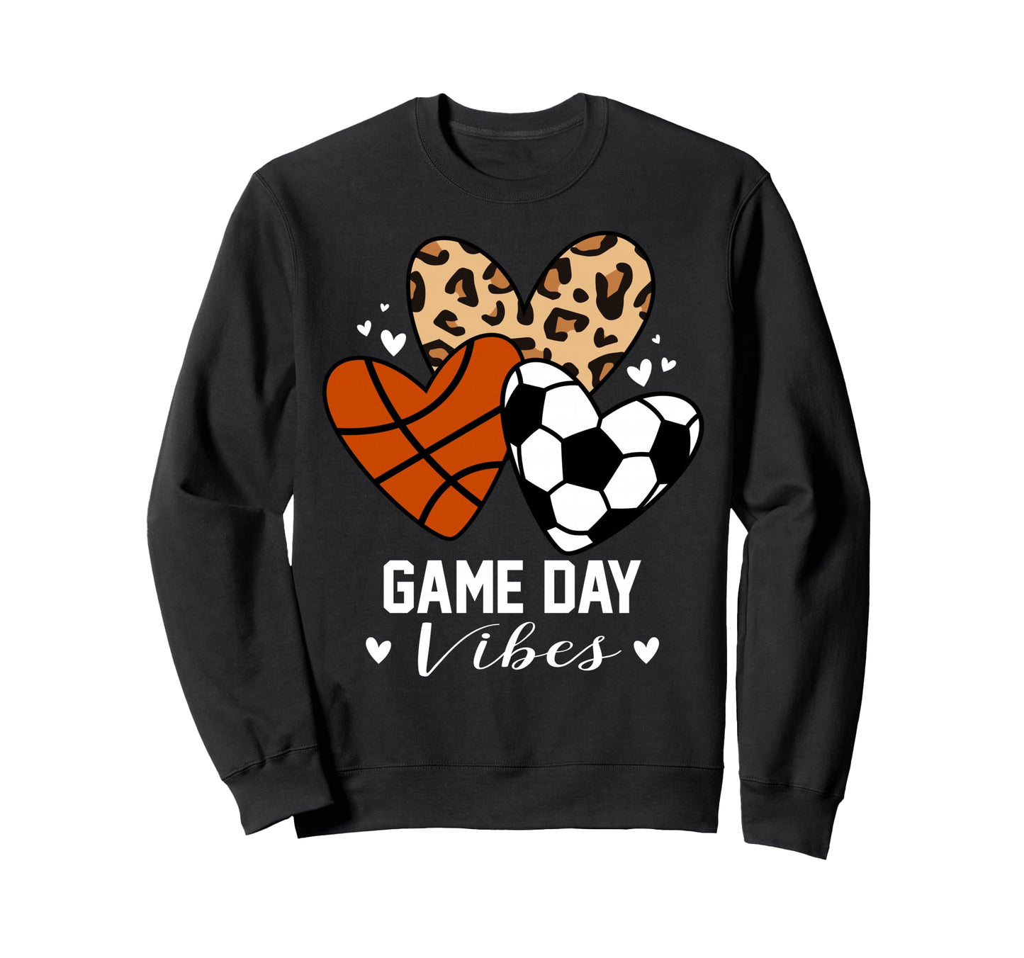 Game Day Vibes Funny Soccer Basketball Sweatshirt - Trendy Graphic Unisex - T-Shirt, Sweatshirt, Hoodie