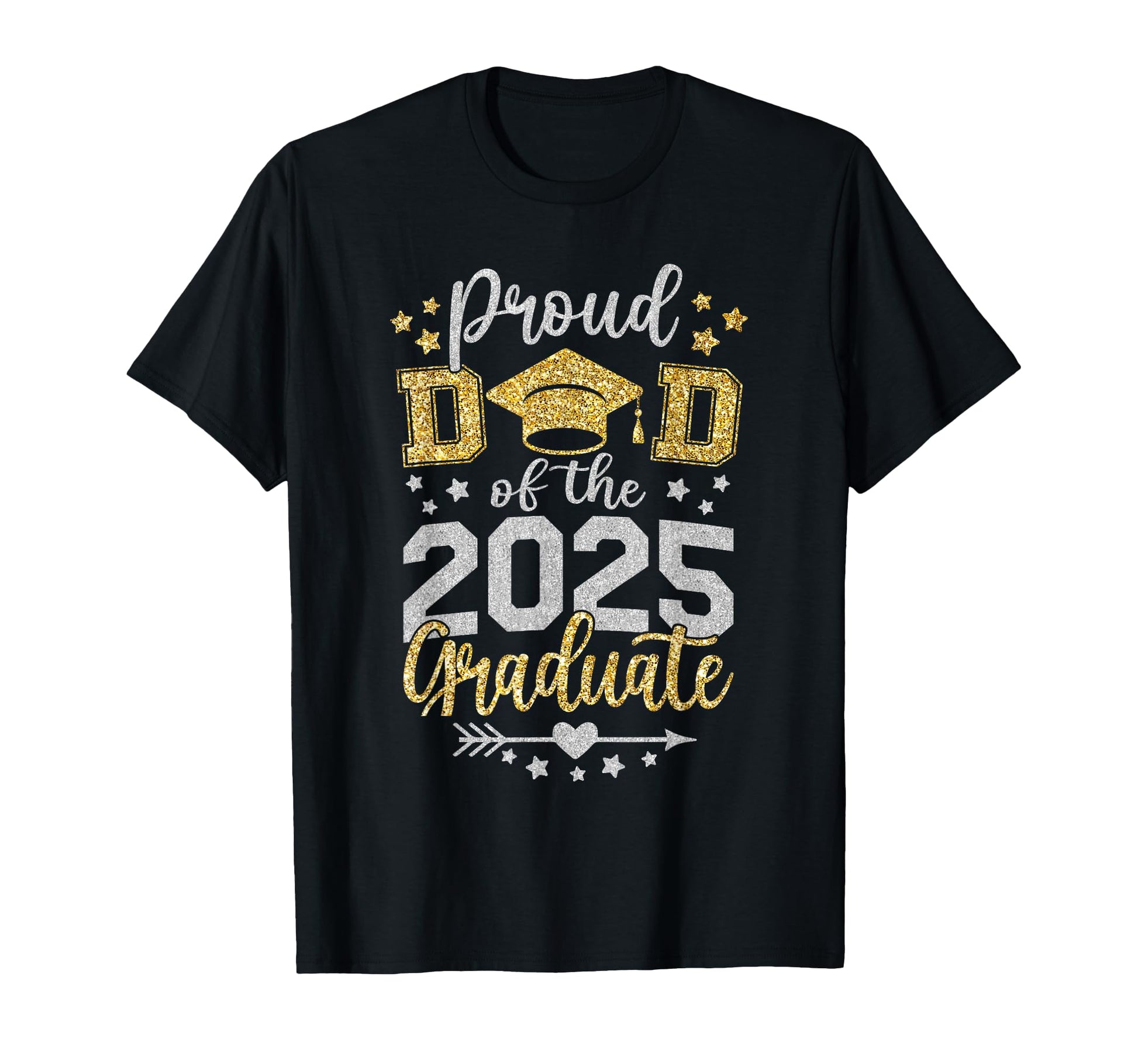 Proud Dad 2025 Graduate Senior T-Shirt - Minimalist Print Men Women - T-Shirt, Sweatshirt, Hoodie