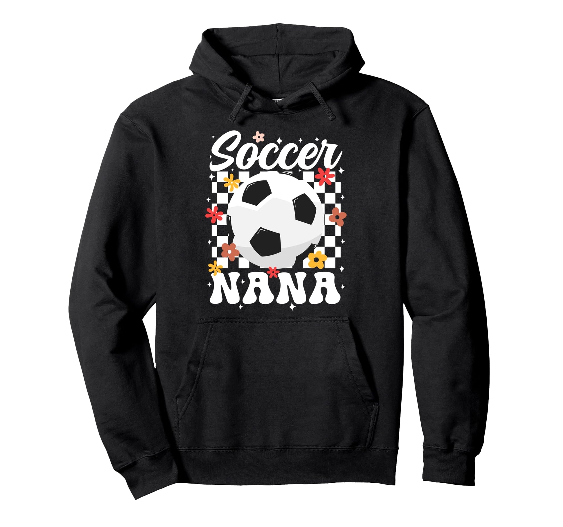 Soccer Nana Groovy Nana Soccer Player Hoodie - Novelty Apparel Men Women - T-Shirt, Sweatshirt, Hoodie