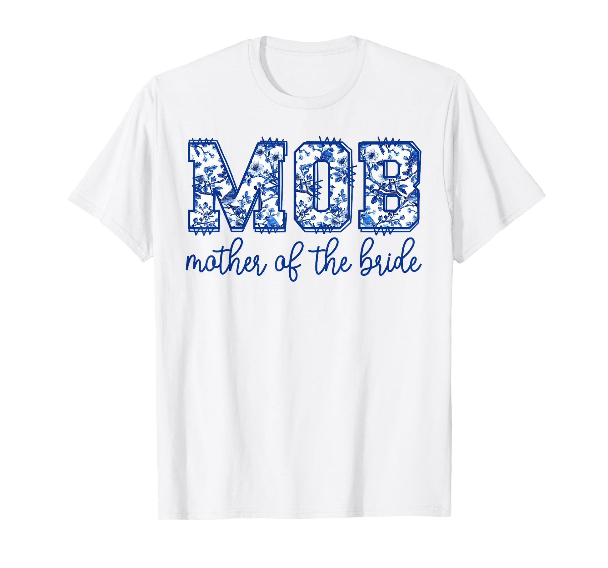 Mother Bride Mod Toile Floral T-Shirt - Minimalist Print Men Women - T-Shirt, Sweatshirt, Hoodie