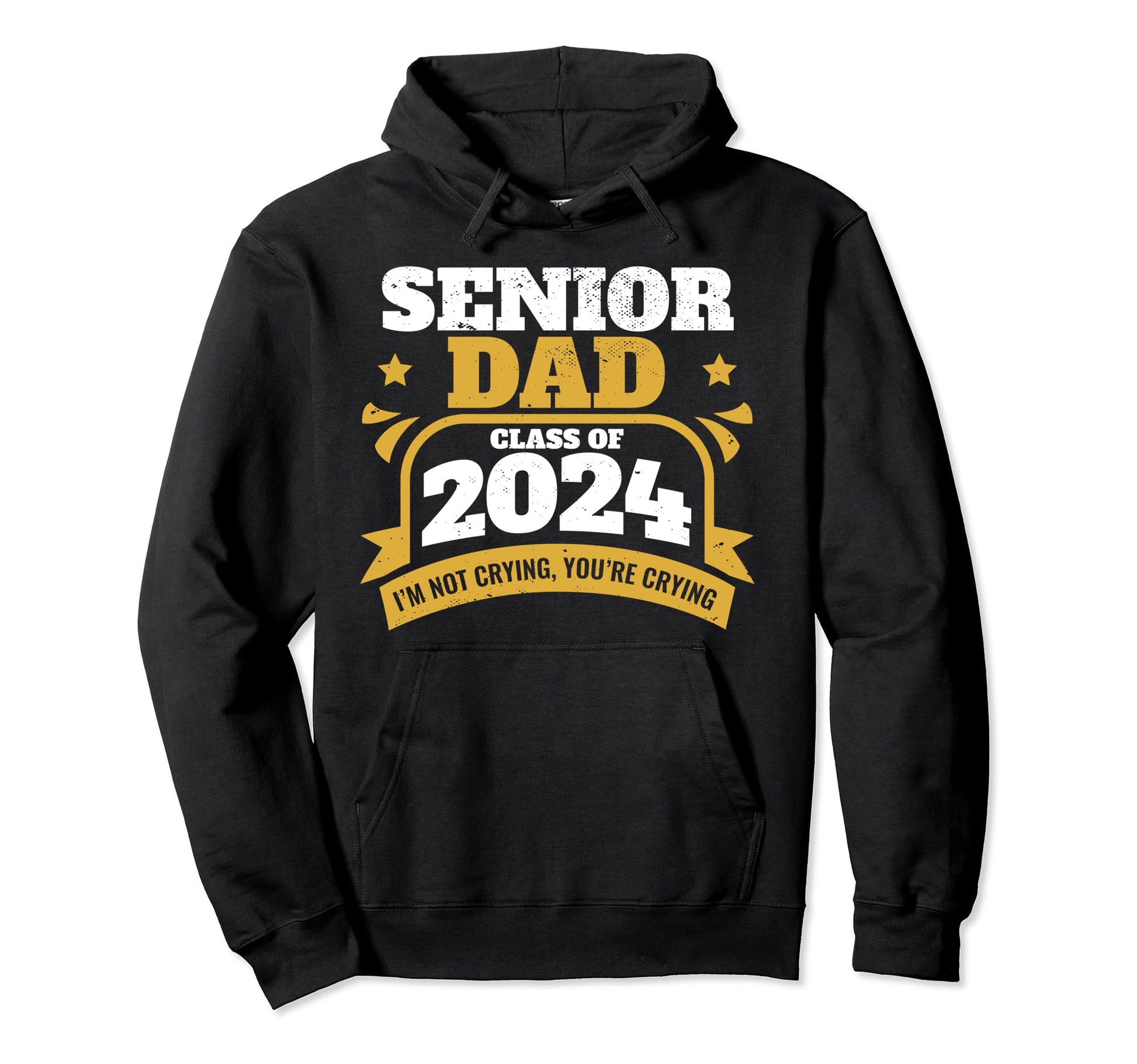 Proud Father Senior Dad Class 2024 Hoodie - Graphic Print Men Women - T-Shirt, Sweatshirt, Hoodie