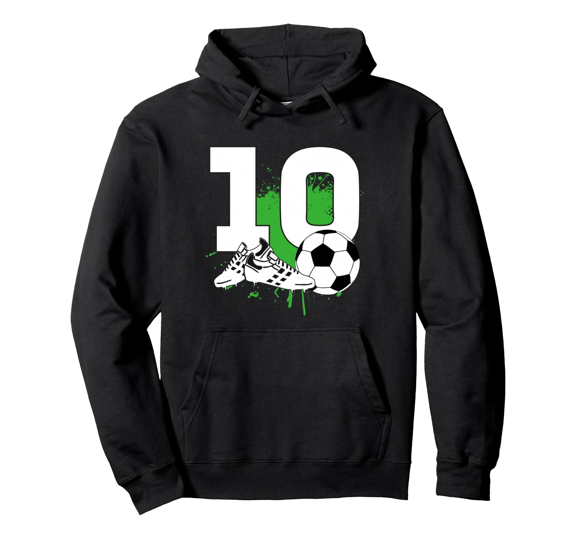 10Th Birthday 10 Years Soccer Hoodie - Casual Everyday Wear for Adults - T-Shirt, Sweatshirt, Hoodie