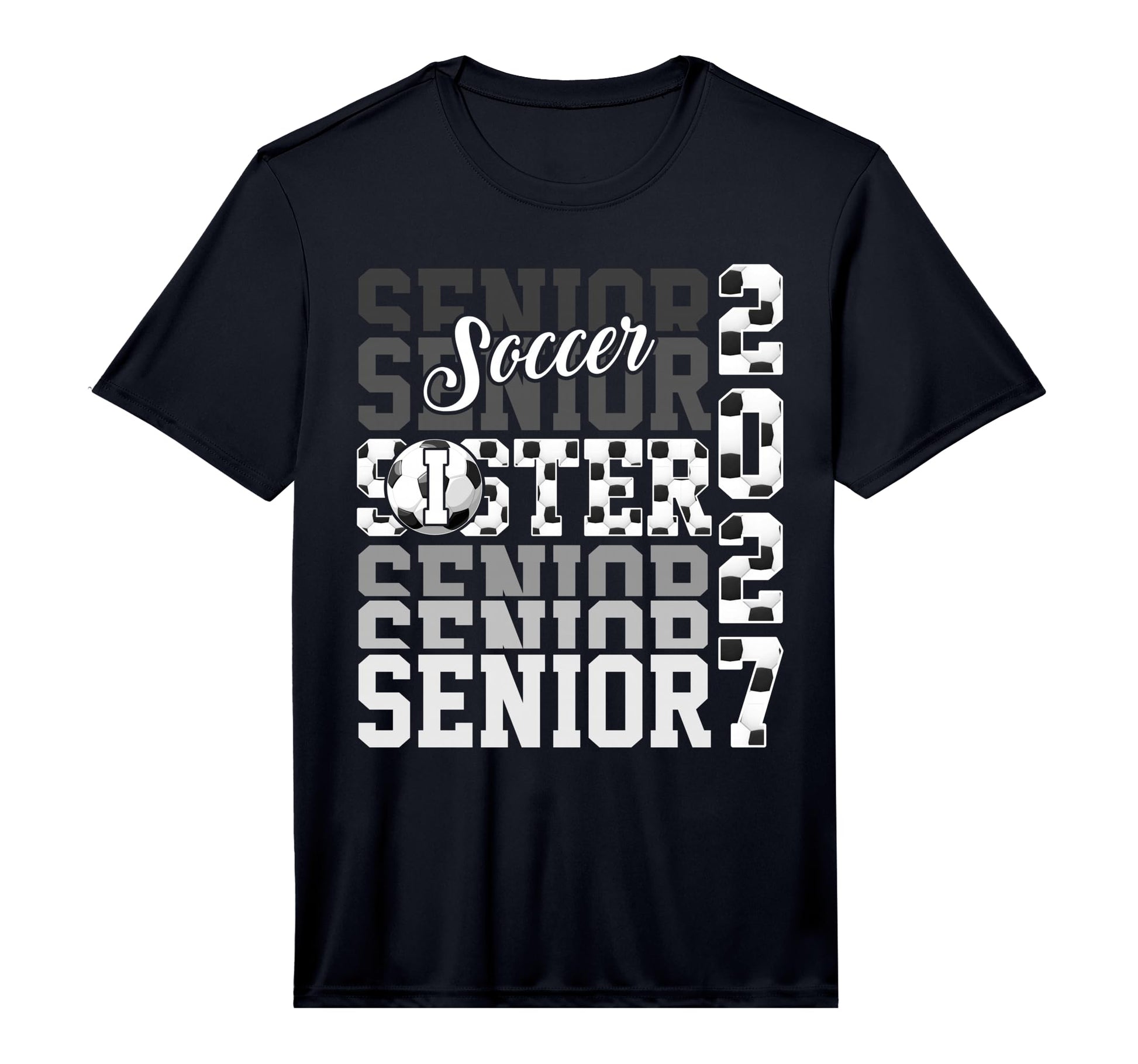 Senior 2027 Soccer Sister Proud Family T-Shirt - Fun Novelty Design Unisex - T-Shirt, Sweatshirt, Hoodie