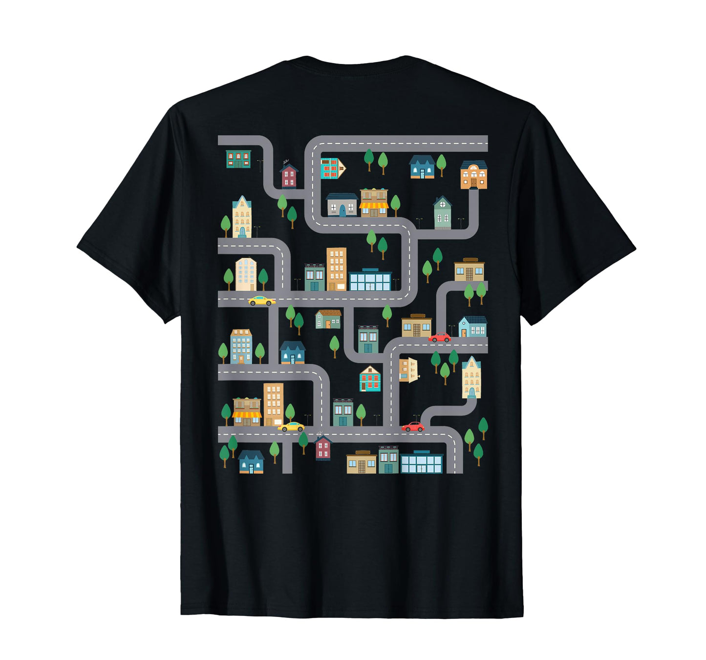 Playmat Race Car Track Back Dad Race T-Shirt - Custom Art Print Men Women - T-Shirt, Sweatshirt, Hoodie