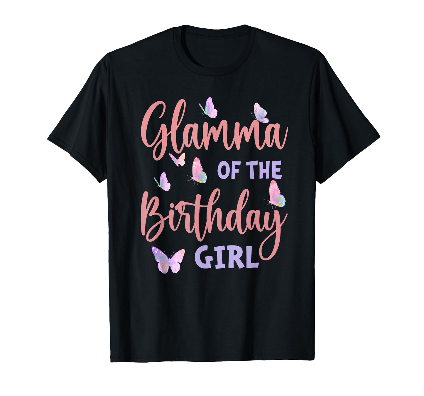 Glamma Birthday Butterfly Family T-Shirt - Aesthetic Graphic for Adults - T-Shirt, Sweatshirt, Hoodie