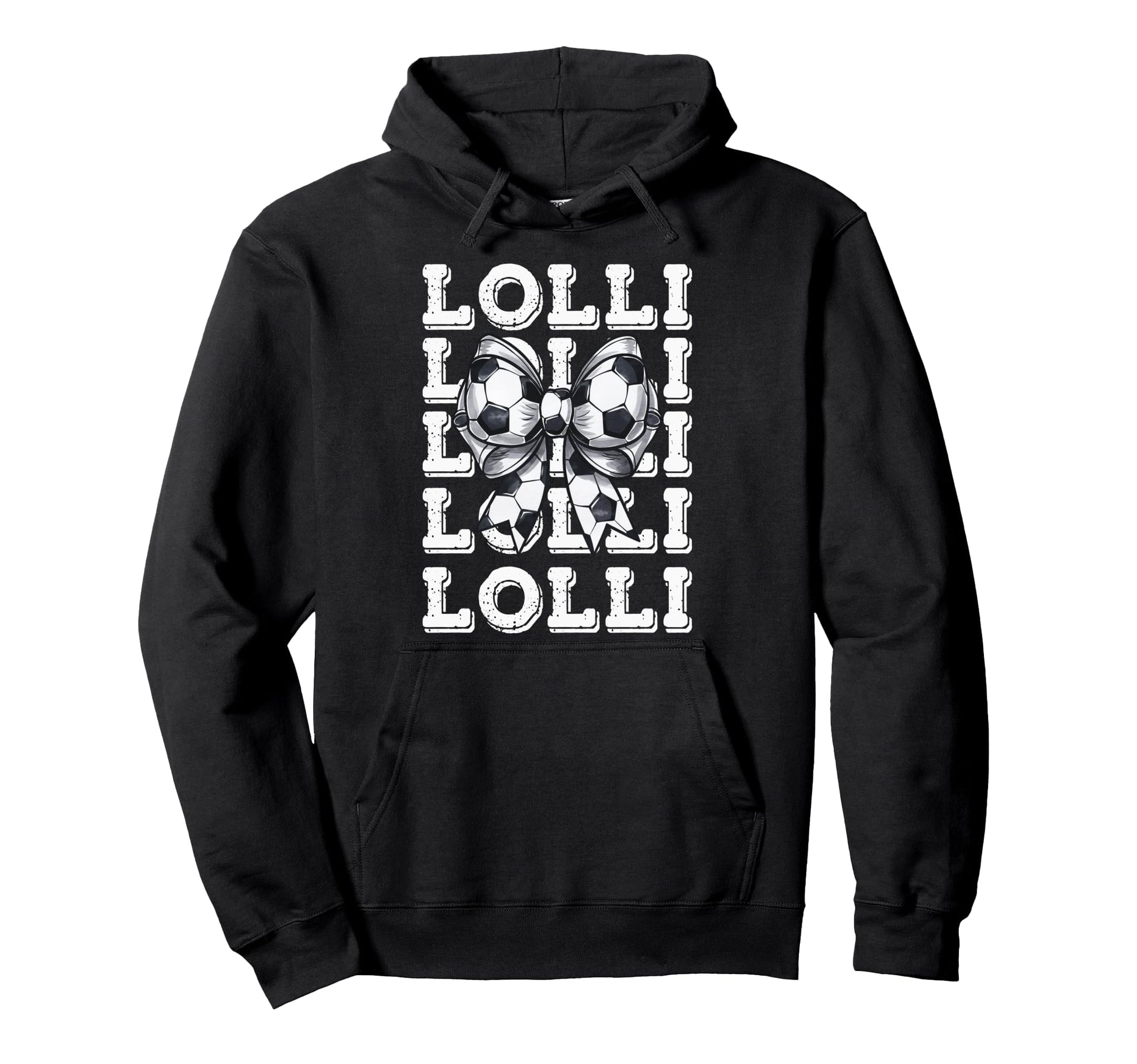 Coquette Soccer Lolli Matching Family Hoodie - Minimalist Print for Adults - T-Shirt, Sweatshirt, Hoodie