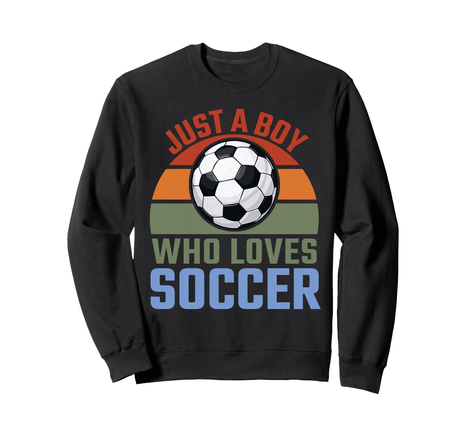 Just Who Loves Soccer Soccer Player Sweatshirt - Trendy Graphic for Adults - T-Shirt, Sweatshirt, Hoodie