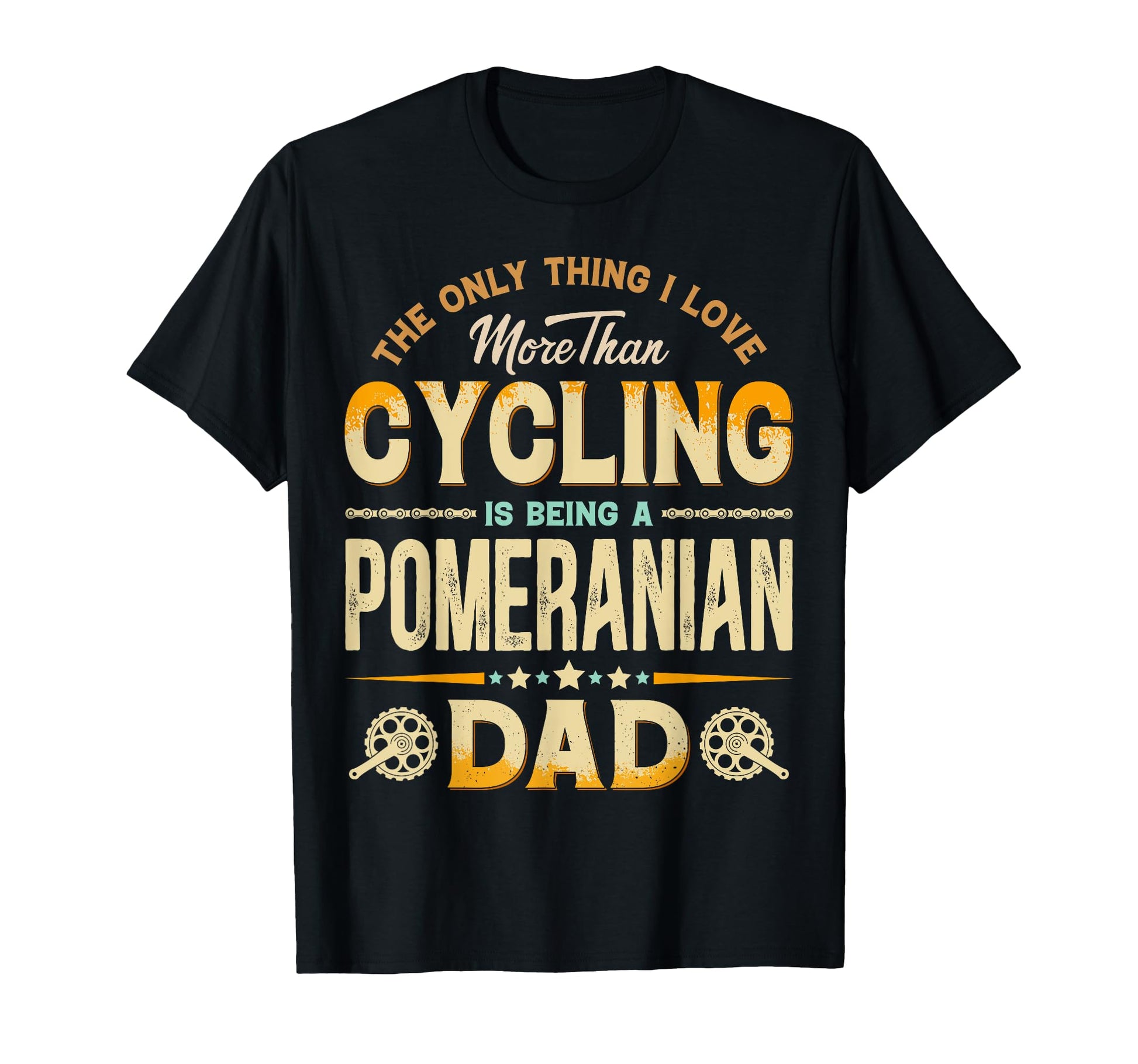 Funny Cycling Fathers Day Pomeranian T-Shirt - Aesthetic Graphic Men Women - T-Shirt, Sweatshirt, Hoodie