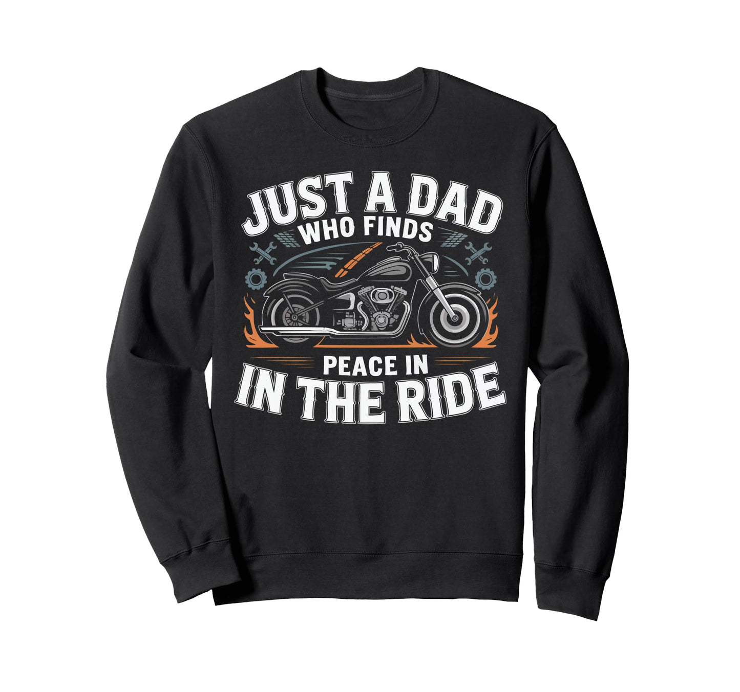 Motorcycle Dad Motorcyle Rider Daddy Sweatshirt - Custom Art Print Unisex - T-Shirt, Sweatshirt, Hoodie