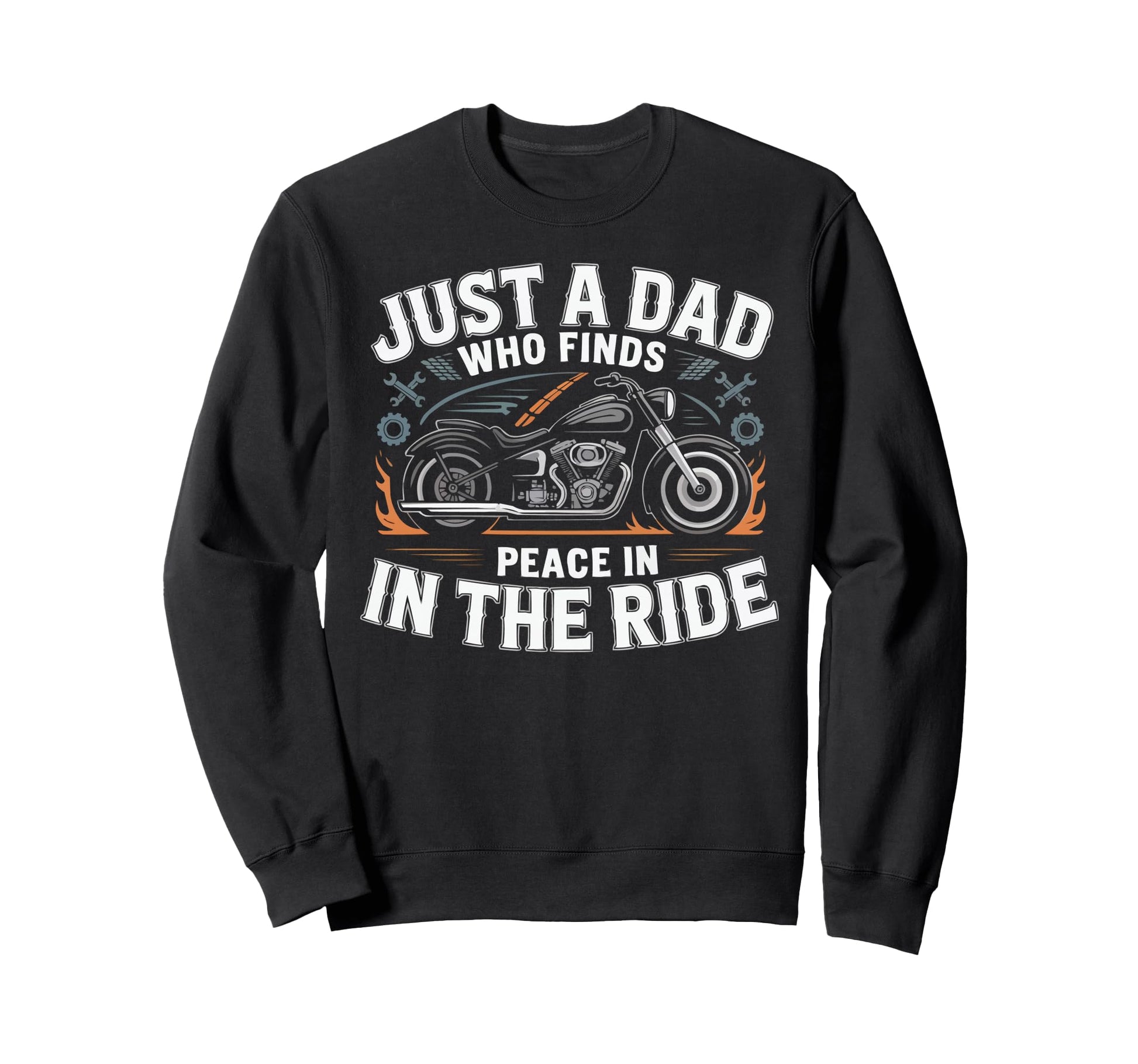 Motorcycle Dad Motorcyle Rider Daddy Sweatshirt - Custom Art Print Unisex - T-Shirt, Sweatshirt, Hoodie