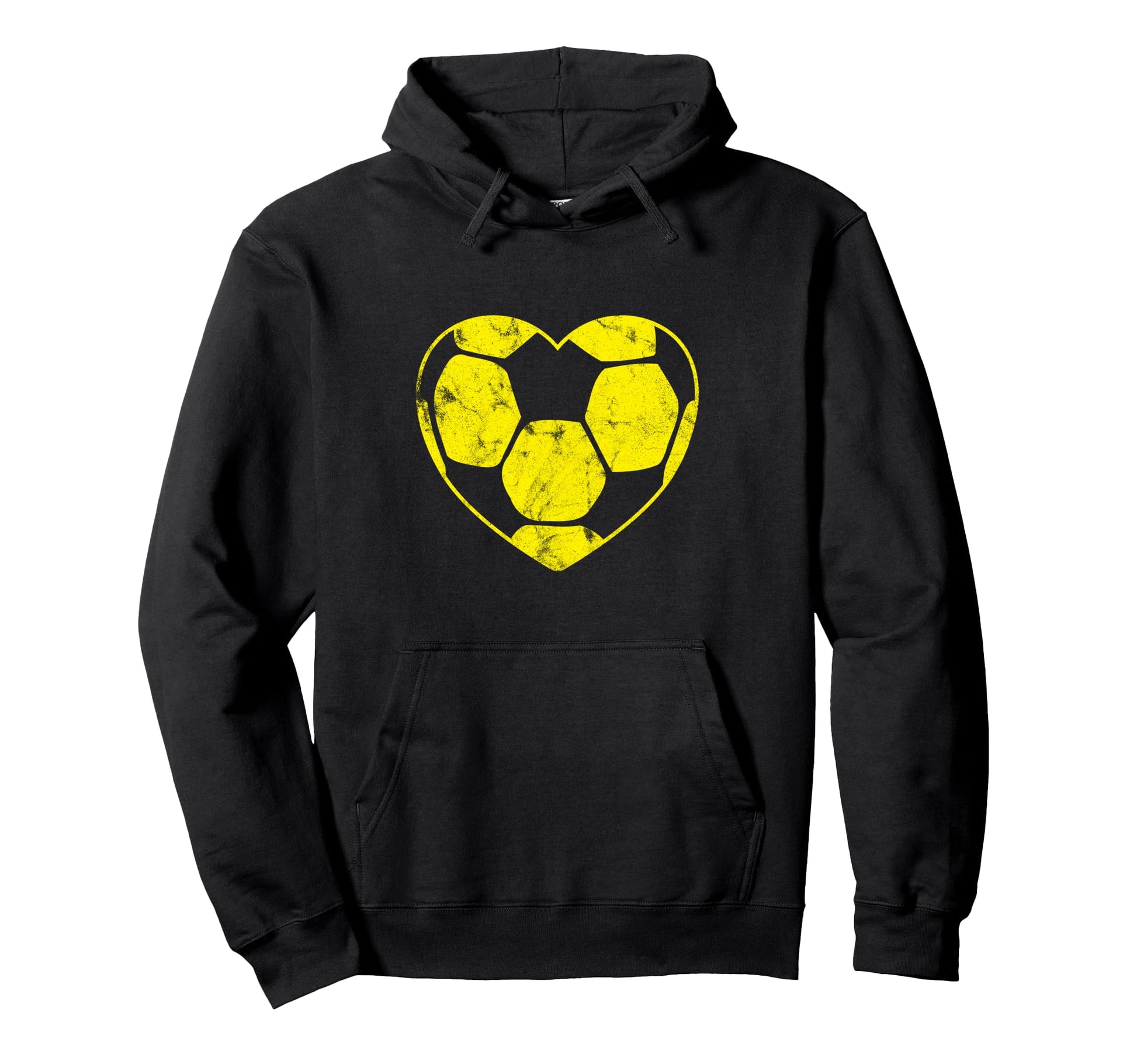 Soccer Ball Shaped Heart Mom Fan Parent Hoodie - Streetwear Style Unisex - T-Shirt, Sweatshirt, Hoodie