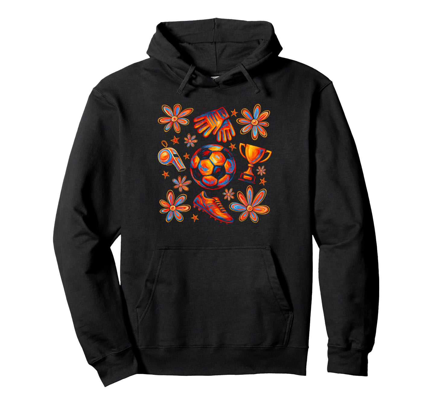 Soccer Player Soccer Lover Game Day Hoodie - Custom Art Print for Adults - T-Shirt, Sweatshirt, Hoodie
