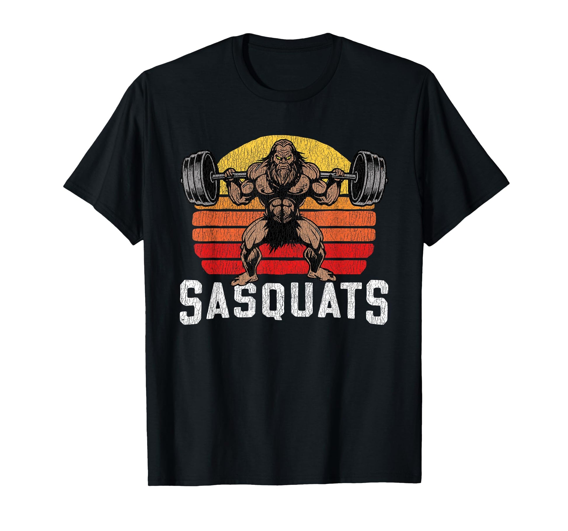 Sasquats Leg Day Weightlifting Bigfoot T-Shirt - Novelty Apparel Unisex - T-Shirt, Sweatshirt, Hoodie