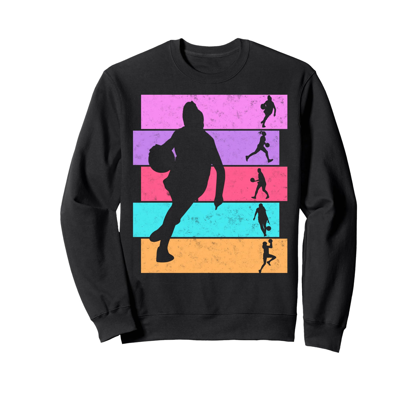 Colorful Basketball Player Slam Sweatshirt - Streetwear Style for Adults - T-Shirt, Sweatshirt, Hoodie