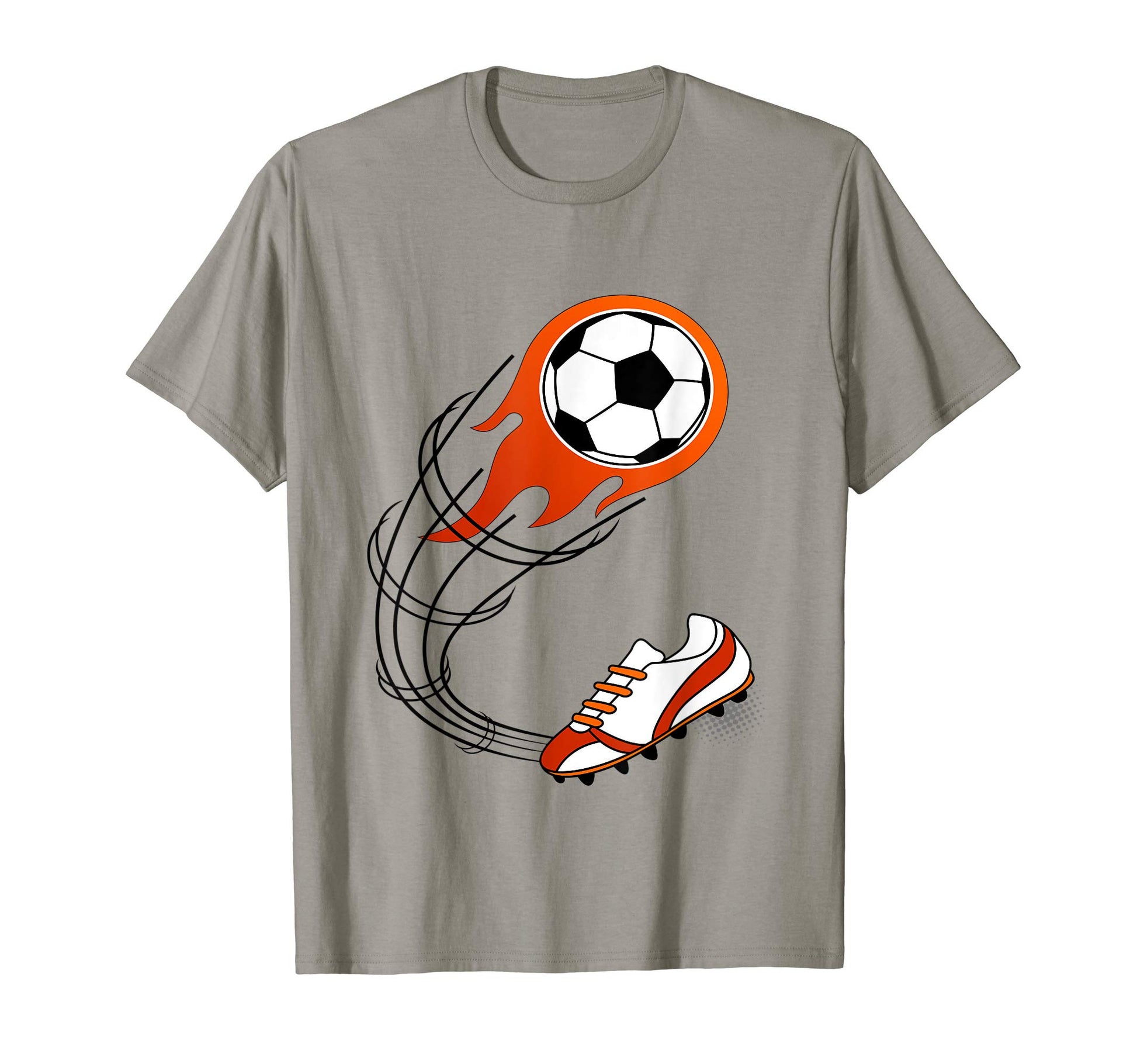 Soccer Gift Or Flaming Soccer Ball T-Shirt - Unique Graphic for Adults - T-Shirt, Sweatshirt, Hoodie