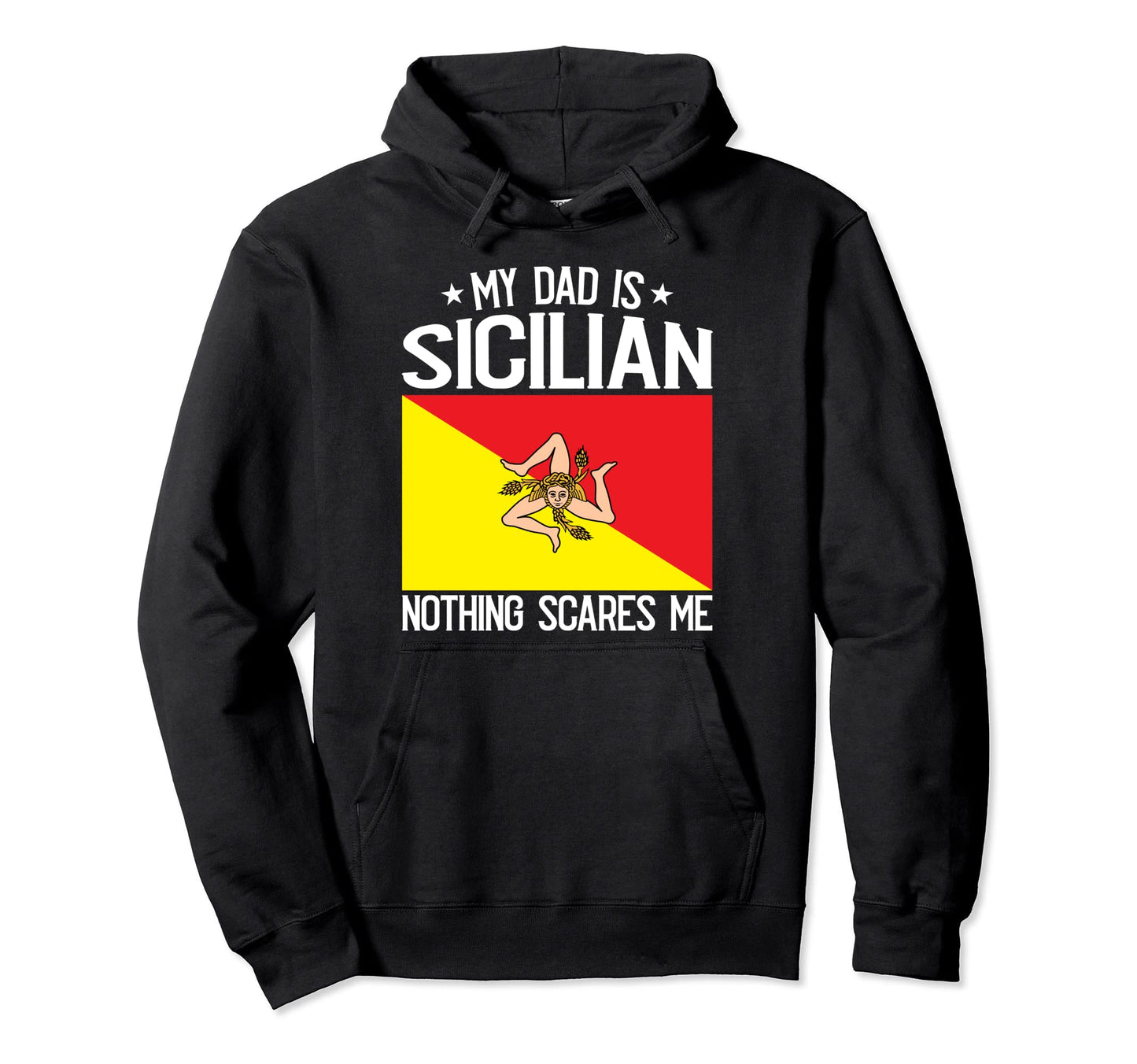 Best Bearded Sicilian Dad Sicily Flag Hoodie - Streetwear Style Unisex - T-Shirt, Sweatshirt, Hoodie