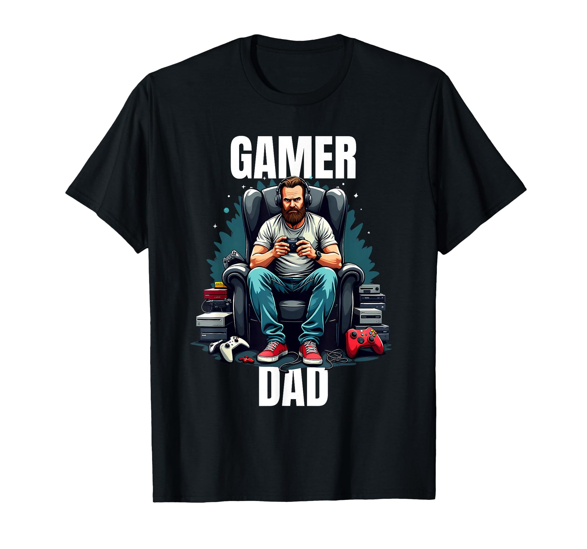 Fathers Day Gift Gamer Dad T-Shirt - Fun Novelty Design for Adults - T-Shirt, Sweatshirt, Hoodie